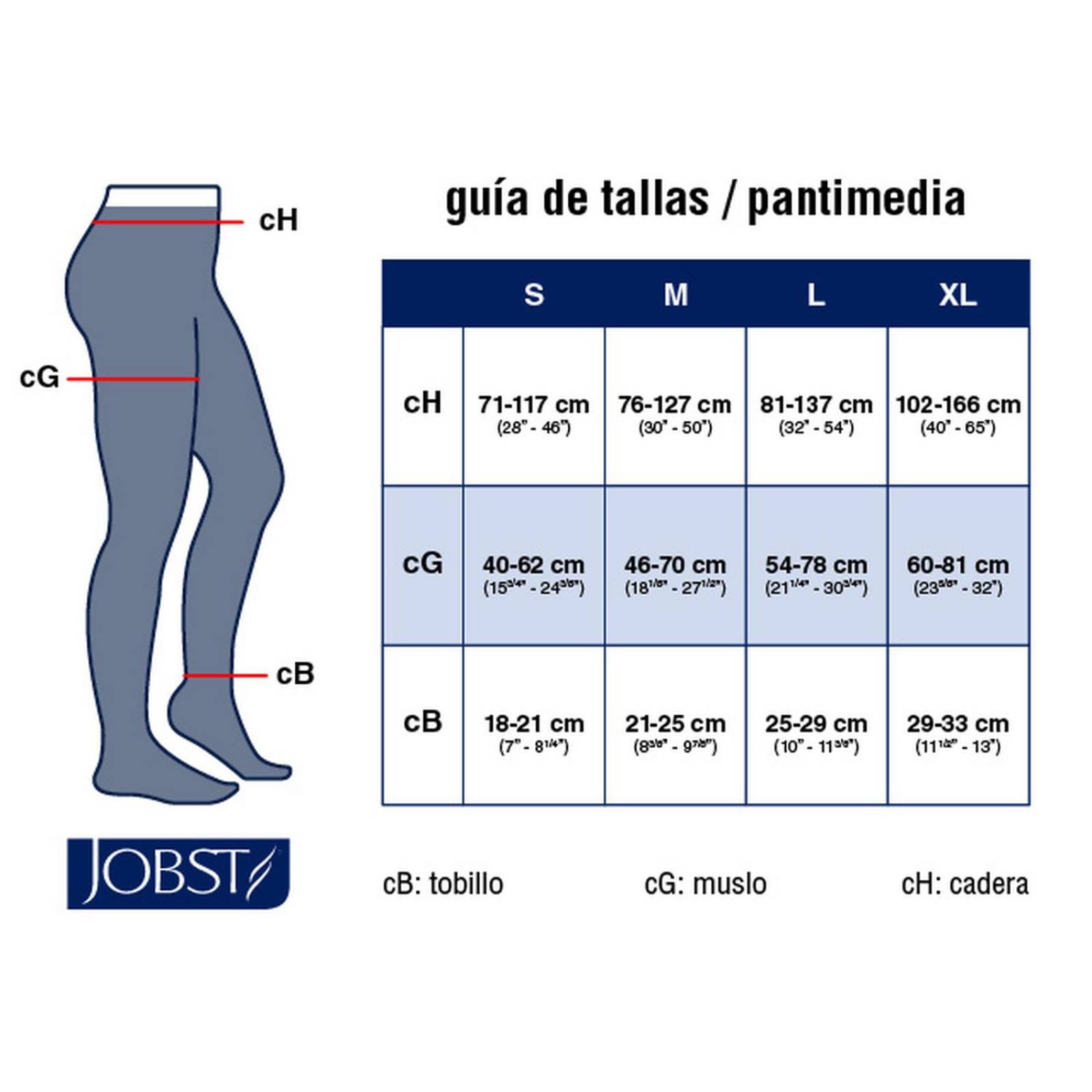 Pantimedia Compresion Alta 30-40 Opaque Natural - Jobst 