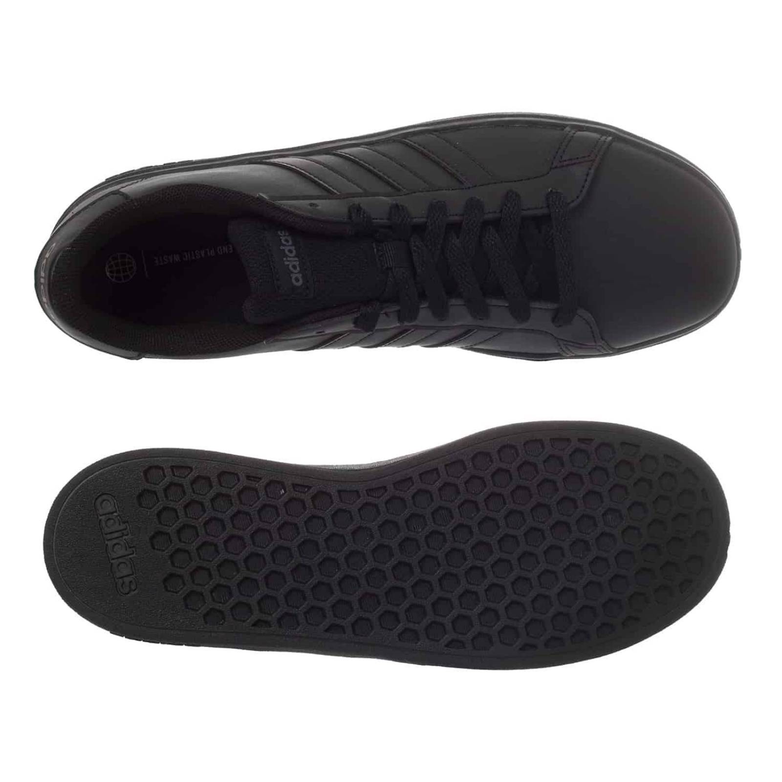 Tenis Adidas Grand Court 2.0 K - FZ6159 - Negro - Mujer 