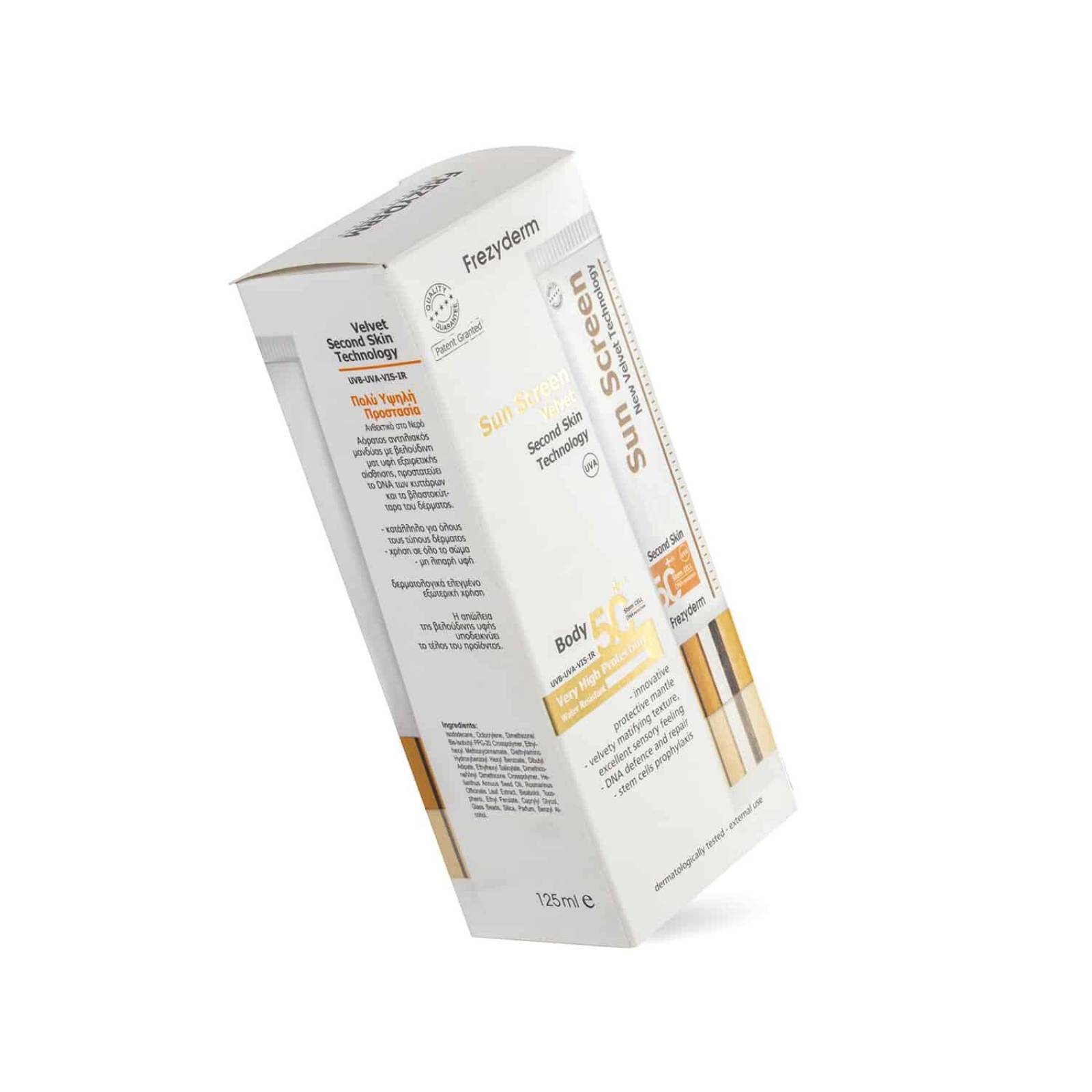 Protector Solar Corporal Velvet FPS 50 125ml Transparente - Frezyderm 