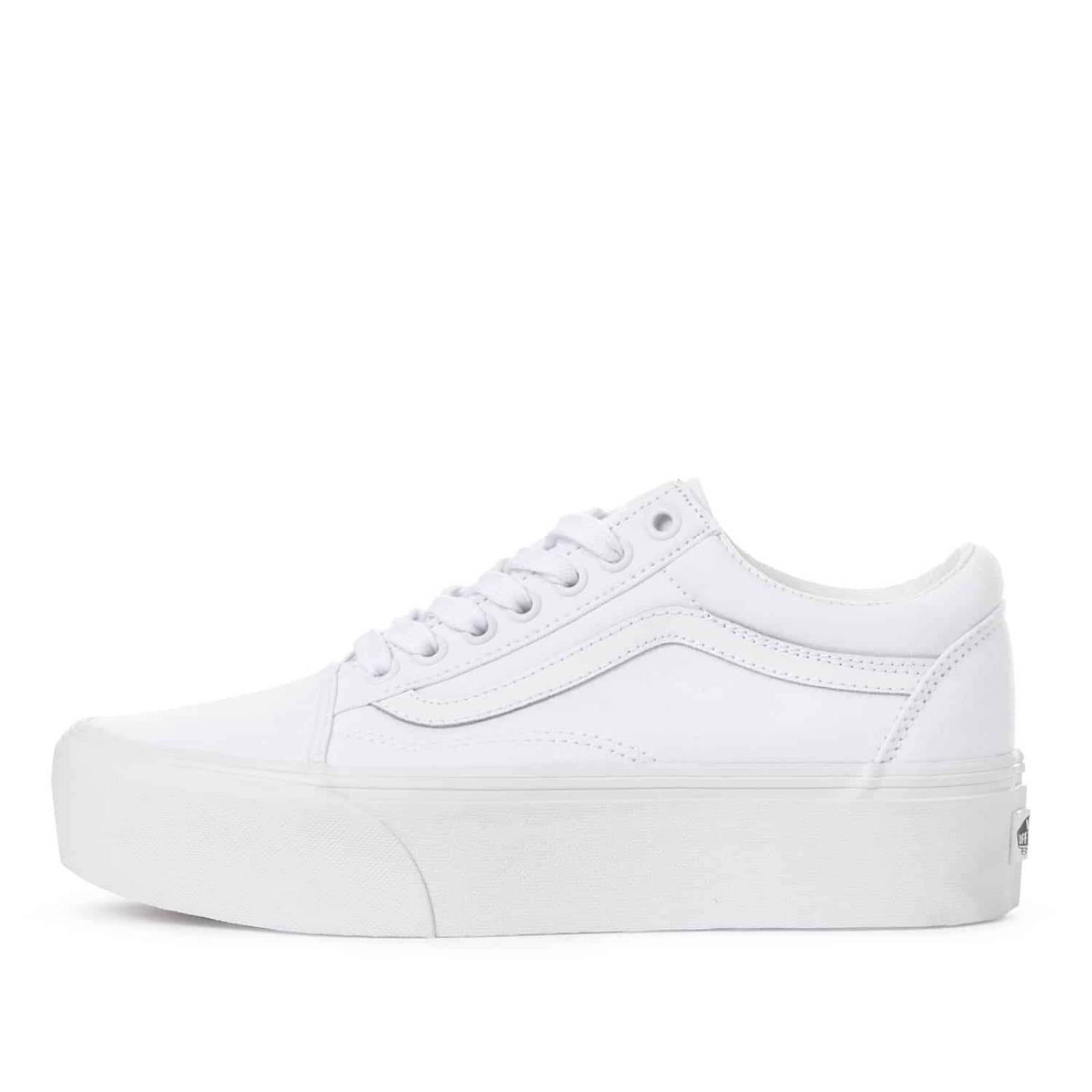 Tenis Vans Old Skool Stackform - 7Q5MW00 - Blanco - Mujer 