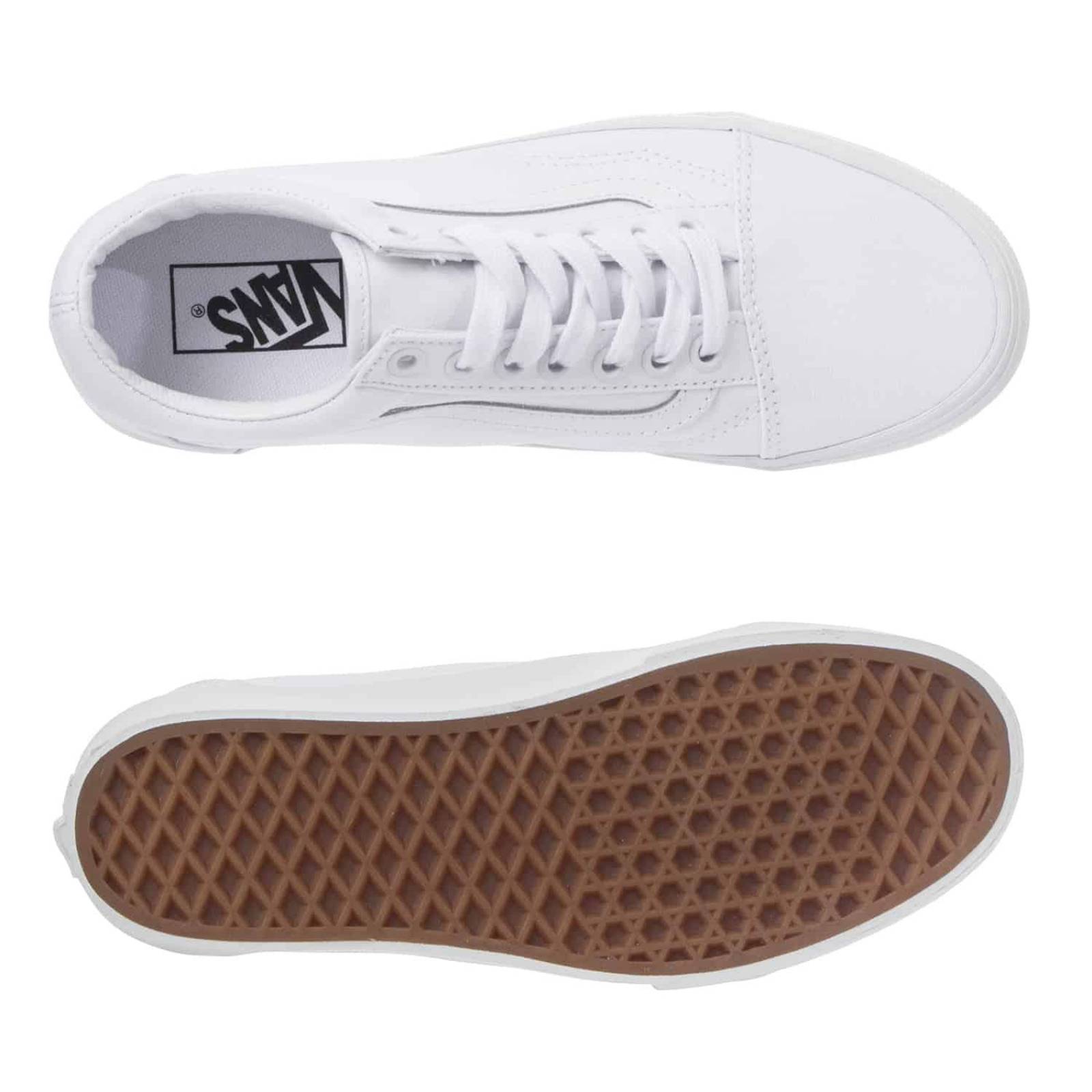Tenis Vans Old Skool Stackform - 7Q5MW00 - Blanco - Mujer 