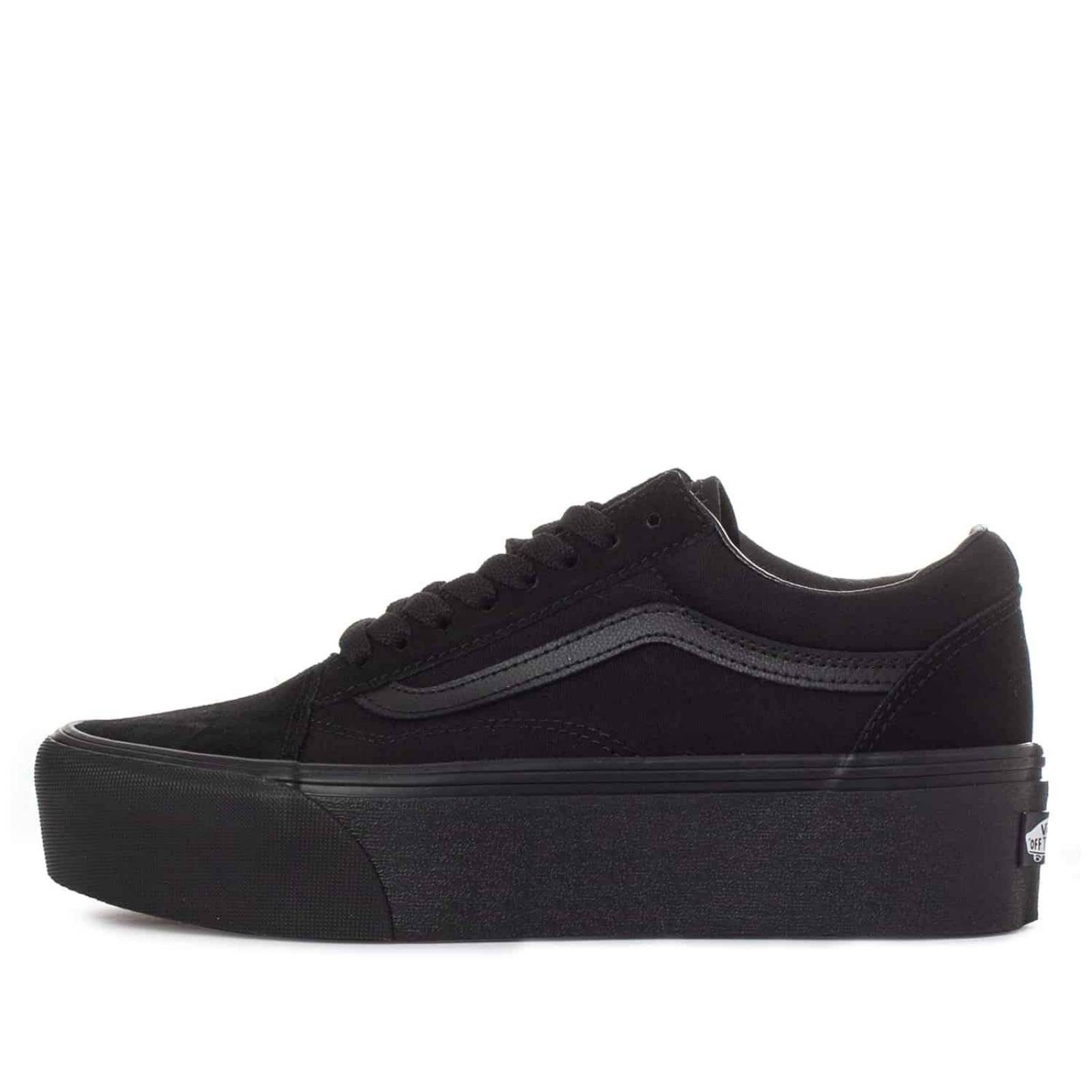 Tenis Vans Old Skool Stackform - 7Q5MBKA - Negro - Mujer 