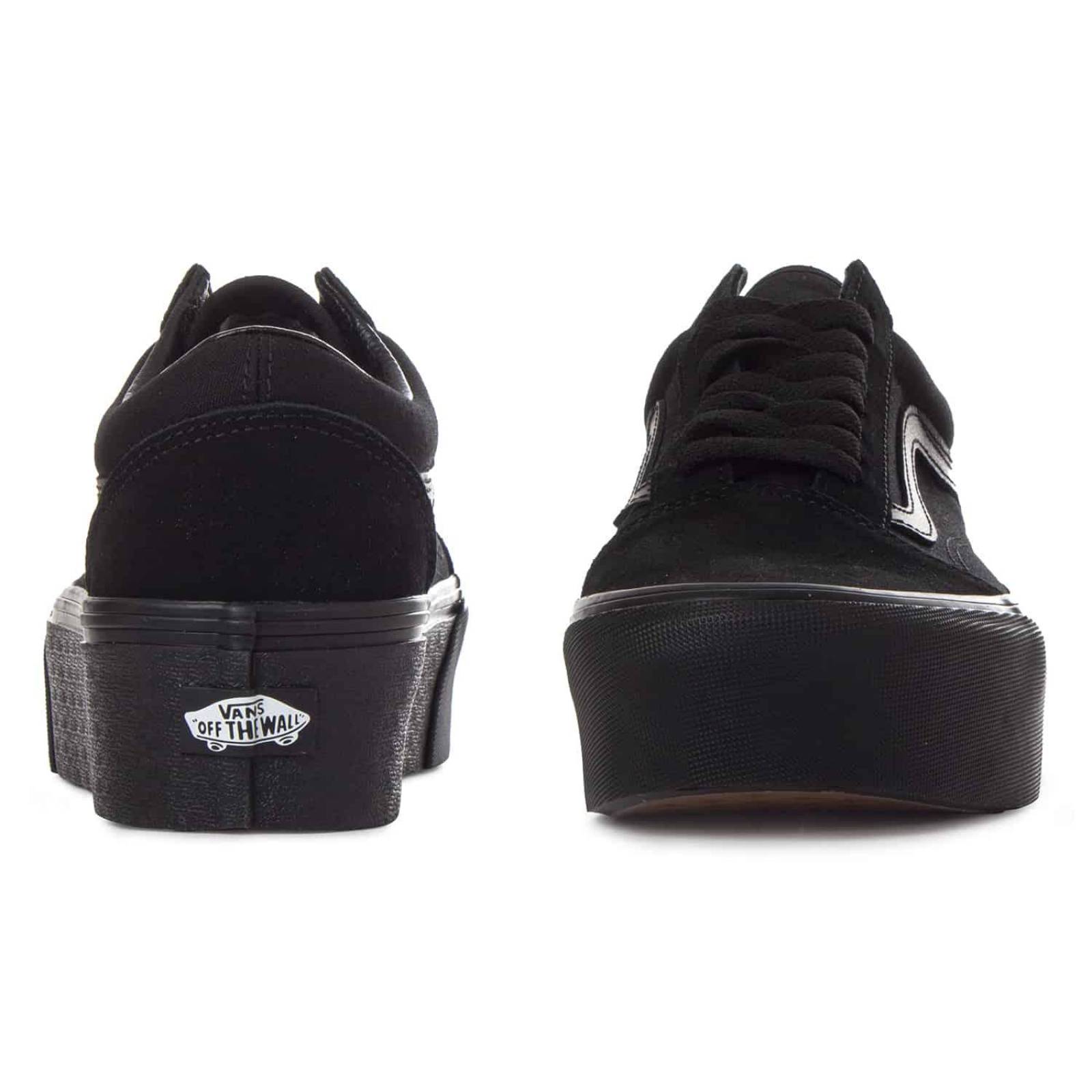 Tenis Vans Old Skool Stackform - 7Q5MBKA - Negro - Mujer 