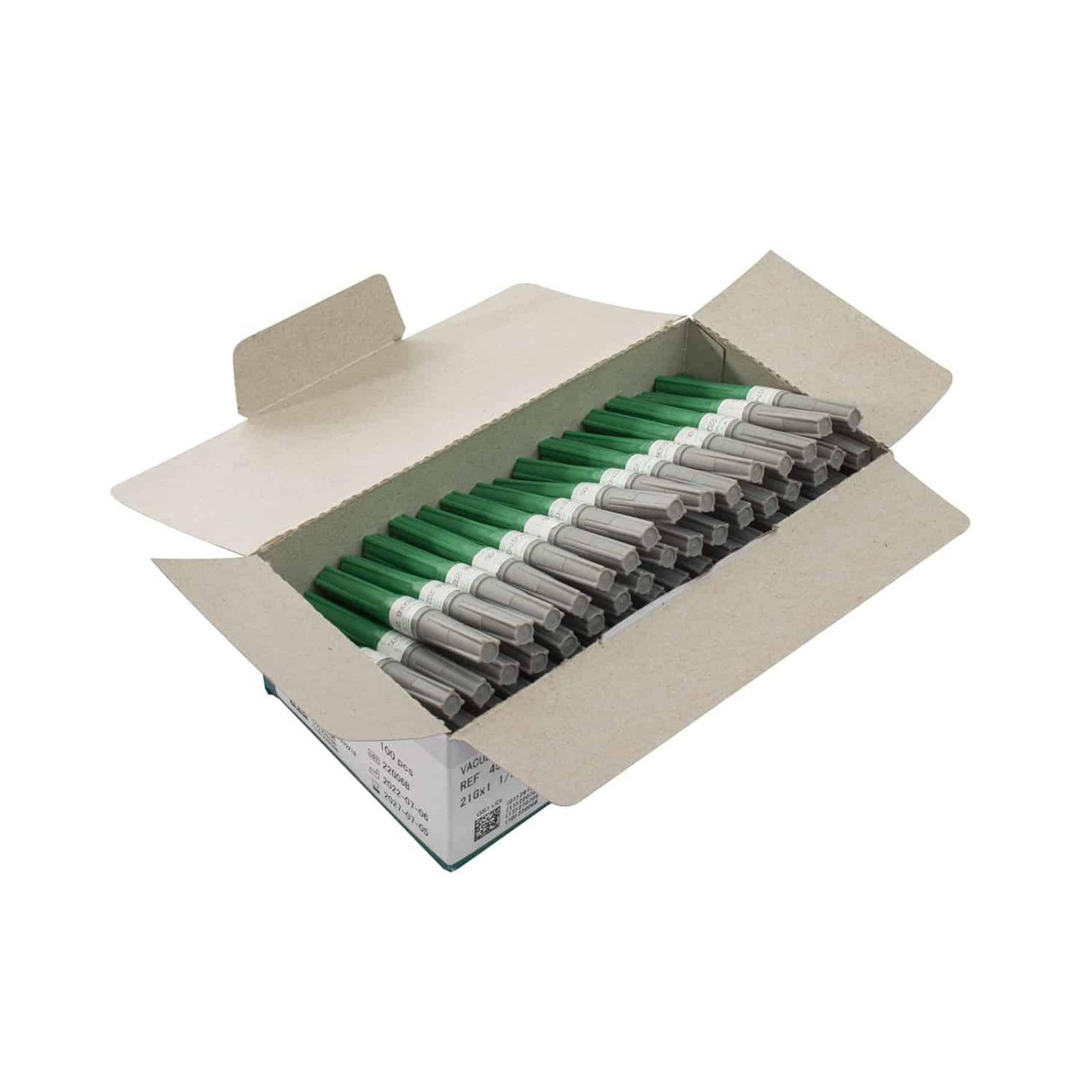 Aguja Multiple Vacuette 21G x 38mm - 100 piezas - Nipro