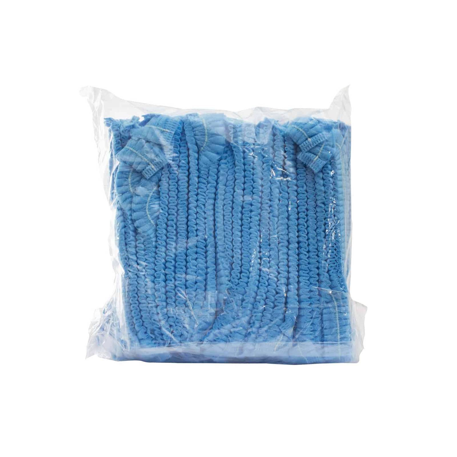 Gorro Plisado Desechable - 100 piezas - Ambiderm Azul