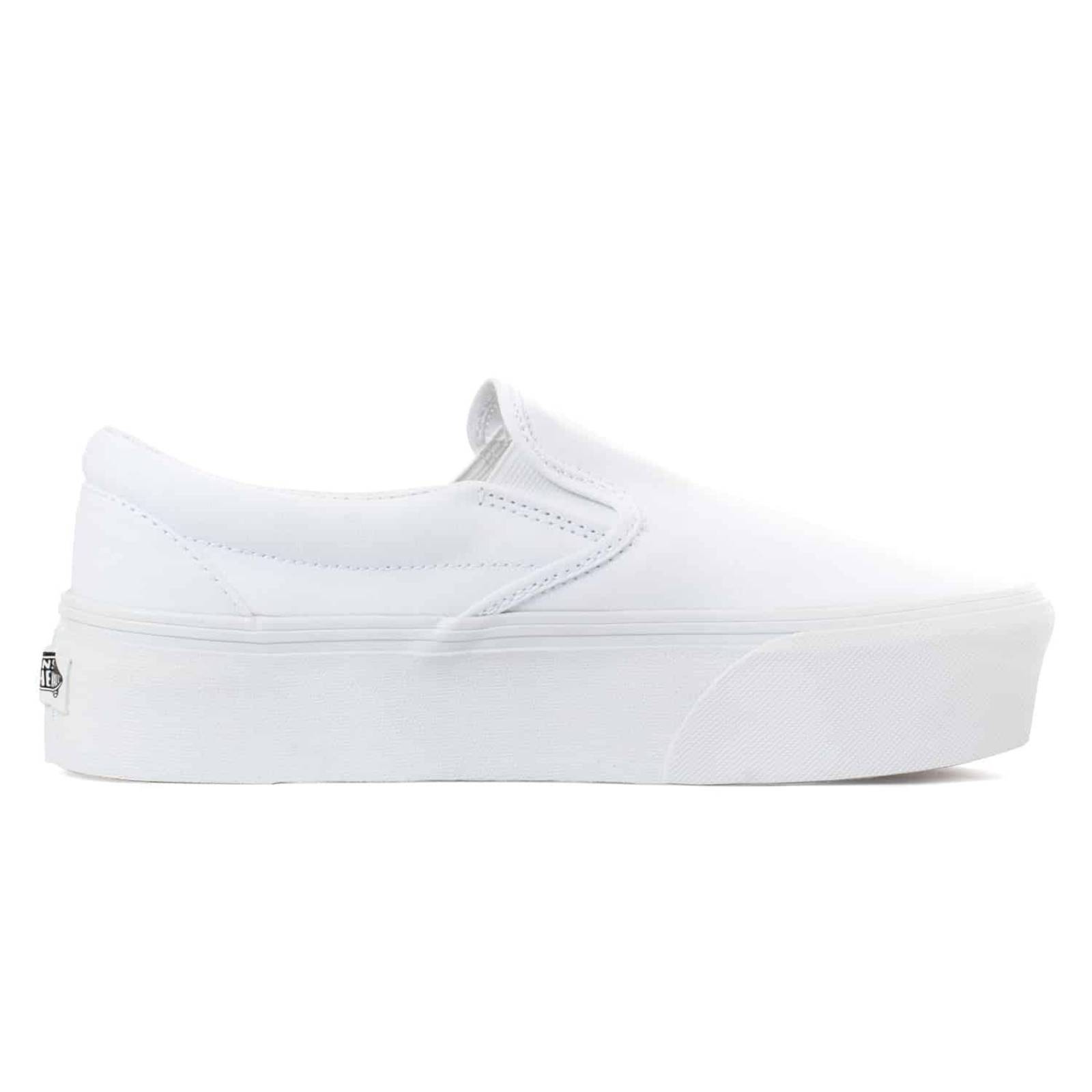 Tenis Vans Classic Slip On Stackform - 7Q5RW00 - Blanco - Mujer 