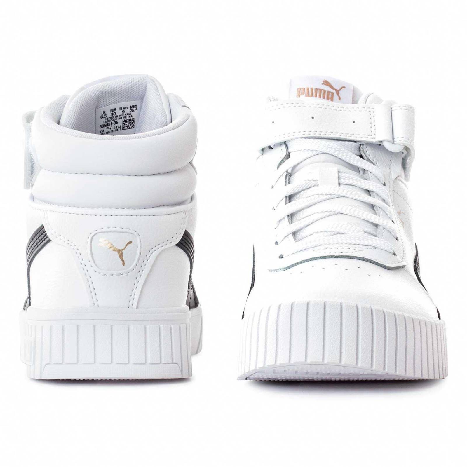 Tenis Puma Carina 2.0 Mid - 38585106 - Blanco - Mujer
