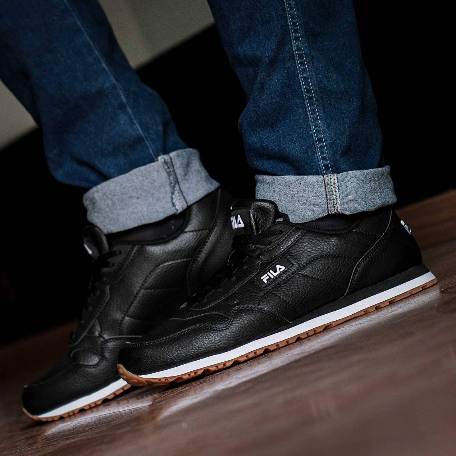 Tenis Fila Cress PB Gum 1RM02004022 Negro Hombre