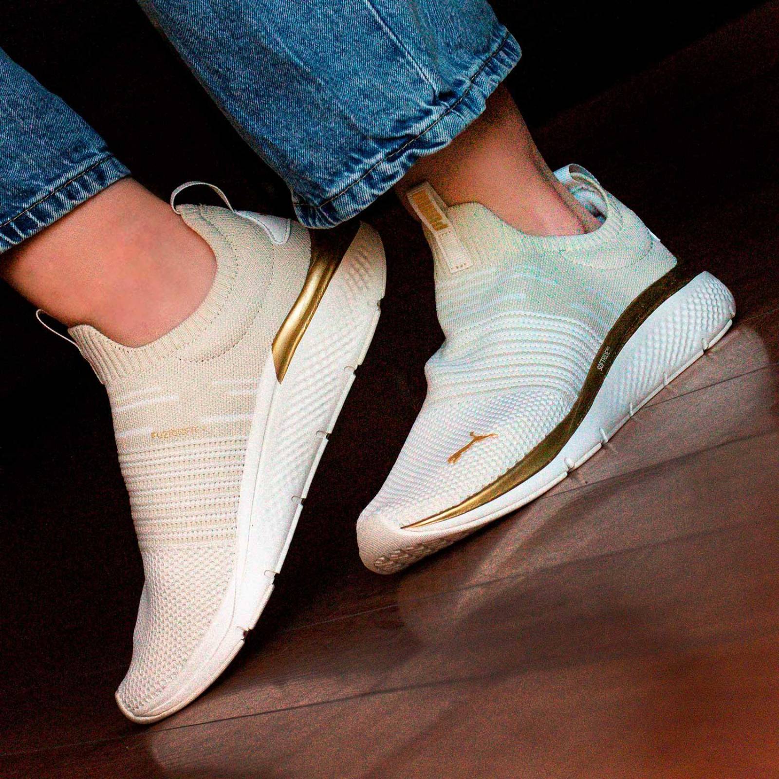 Tenis Puma Softride Pro Echo Metal - 37878202 - Beige - Mujer 