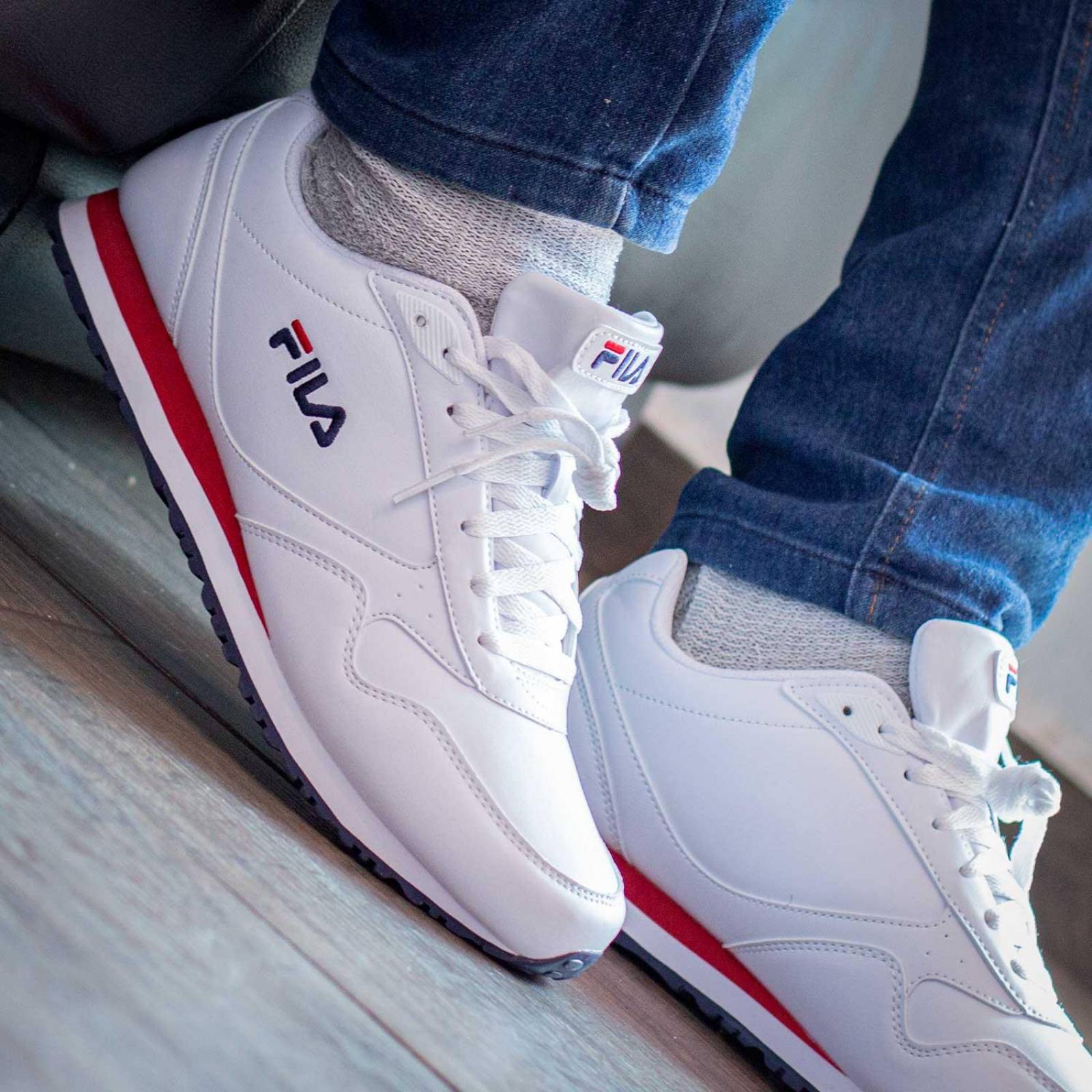 Tenis Fila Memento - 1RM02107125 - Blanco - Hombre