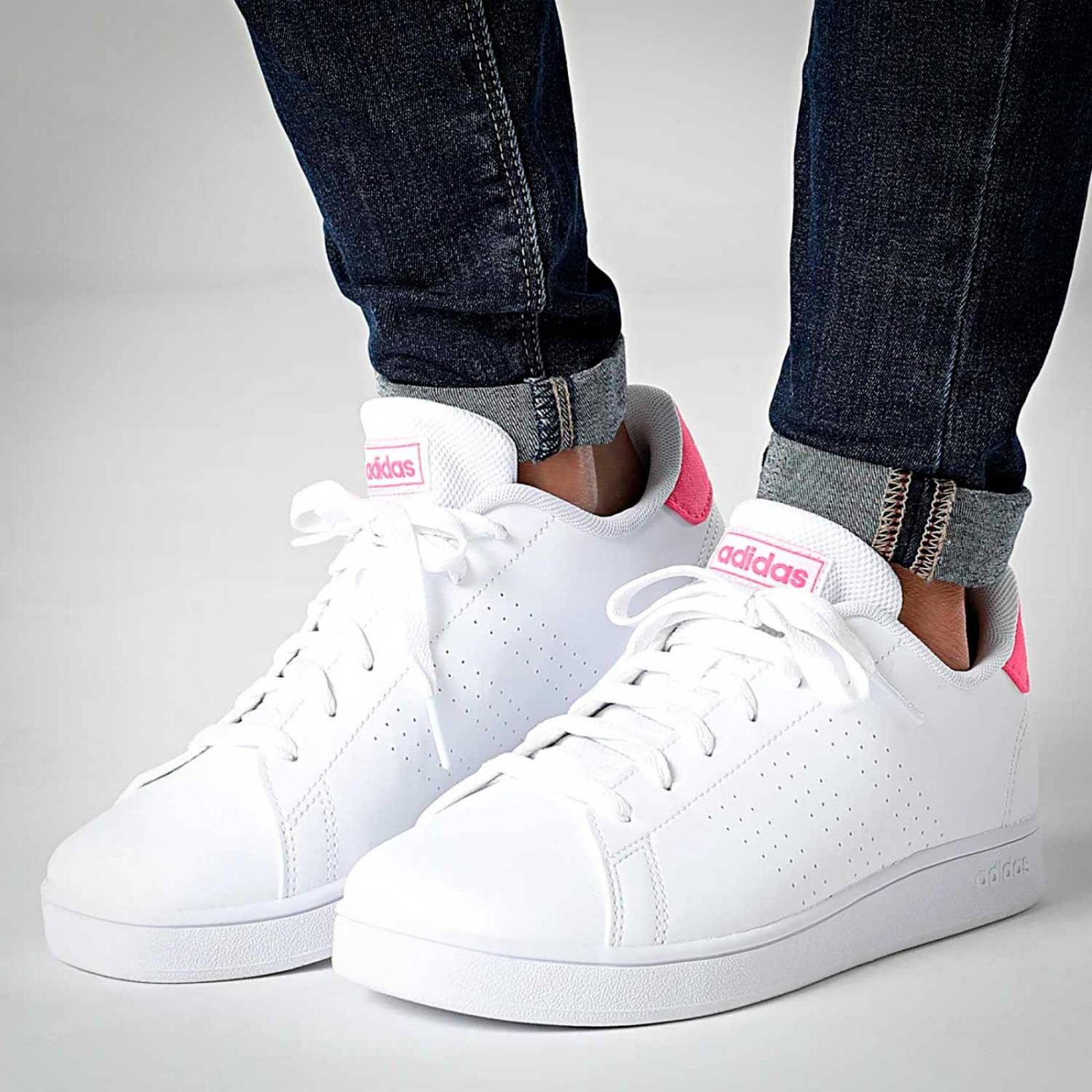 Tenis Adidas Advantage K IG2512 Blanco Mujer