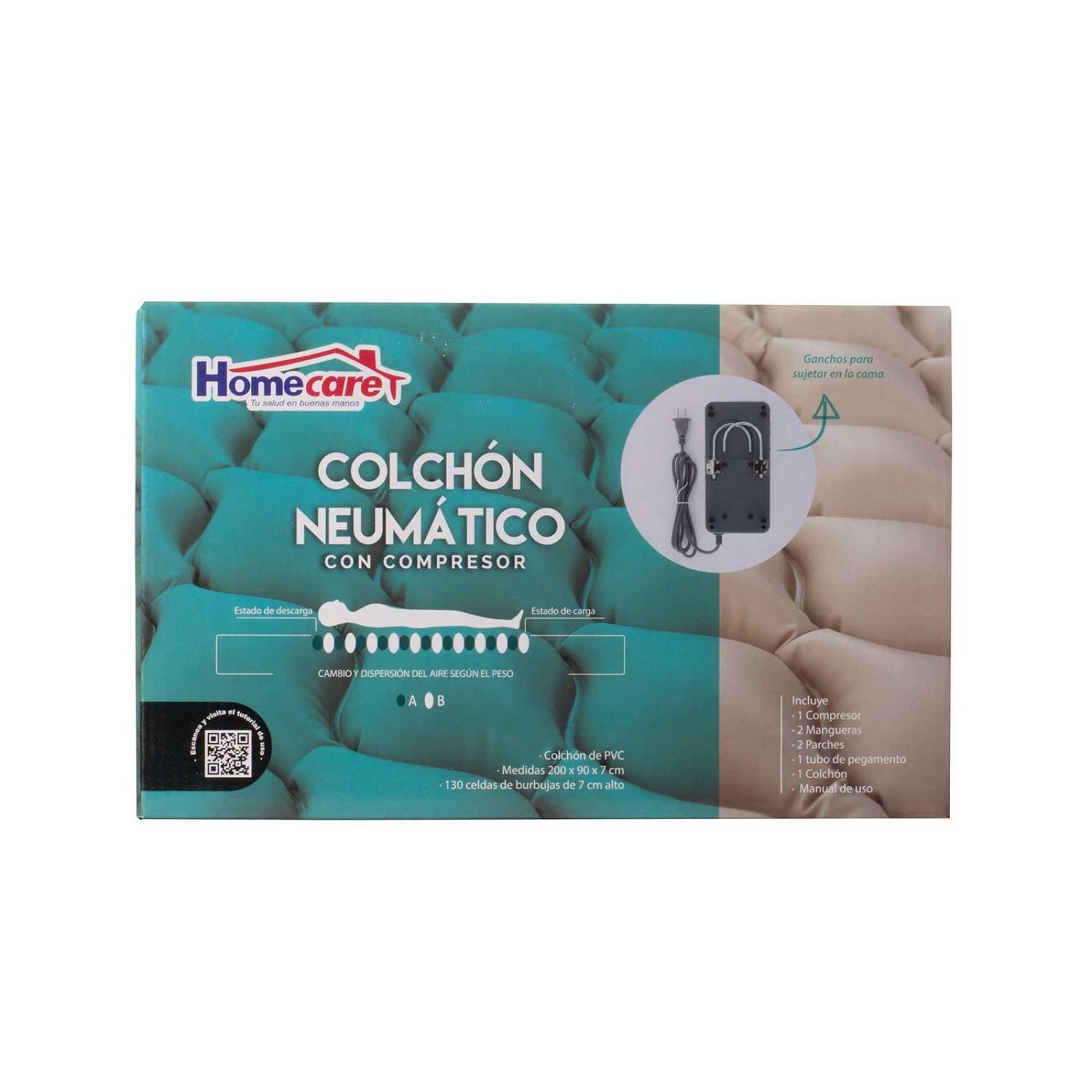 Colchon de Aire Presion Alterna Anti Escaras 150kg - Homecare 