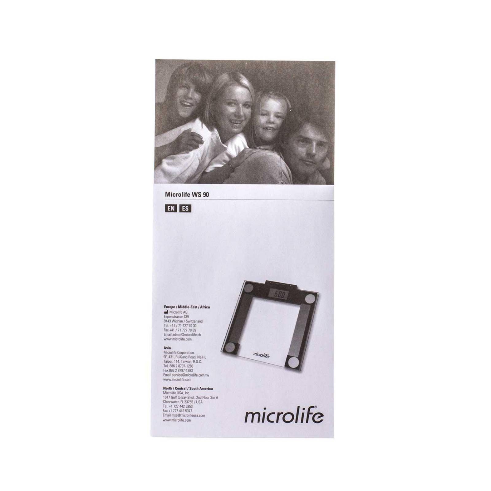 Bascula Corporal Digital de Cristal 180kg WS90 - Microlife 