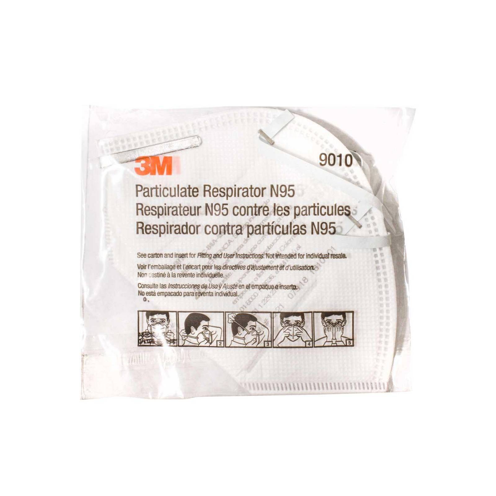 Cubrebocas Respirador N95 9010 - 3M 