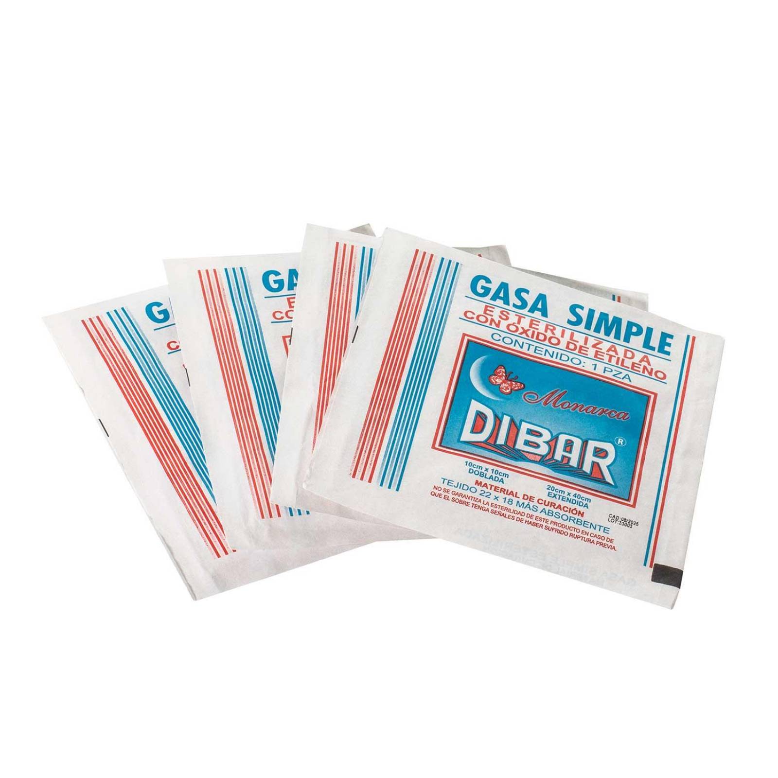 Gasa Esteril 10X10 Monarca 100pz - Dibar