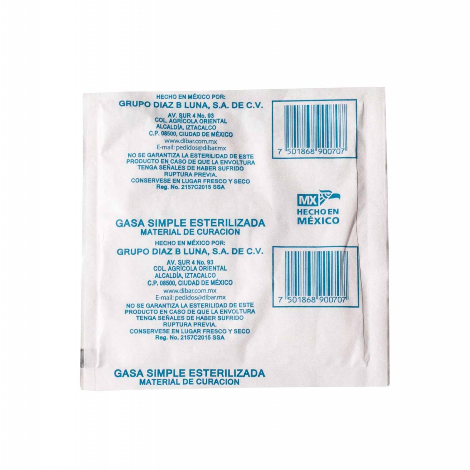 Gasa Esteril 10X10 Monarca 100pz - Dibar