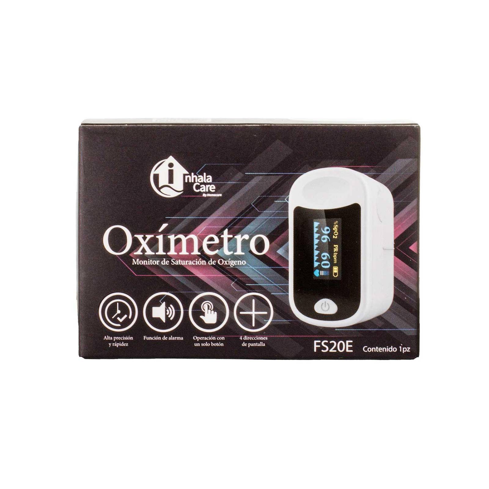 Oximetro de Pulso Digital FS20E - InhalaCare Lila