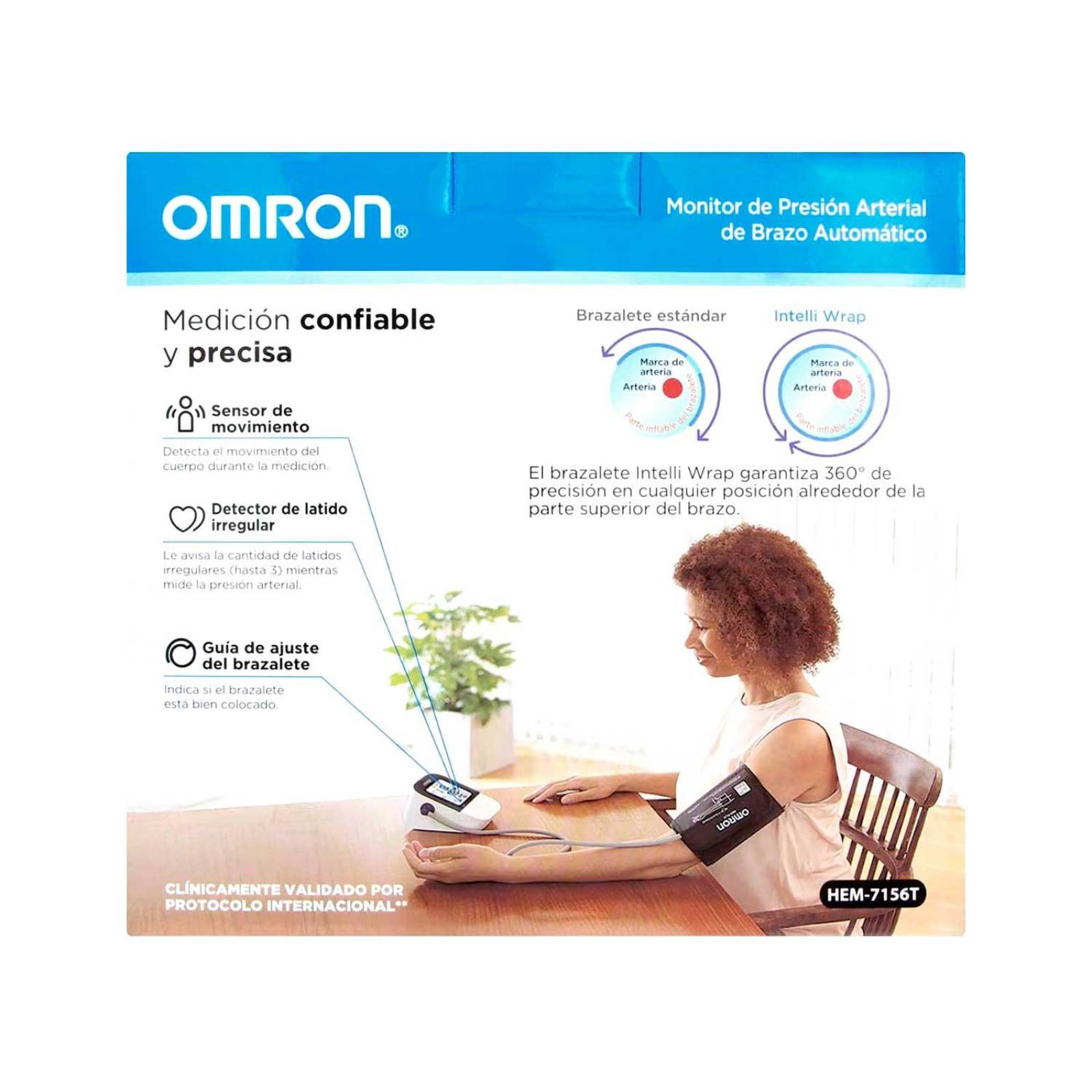Baumanometro Automatico de Brazo HEM-7156T - Omron 