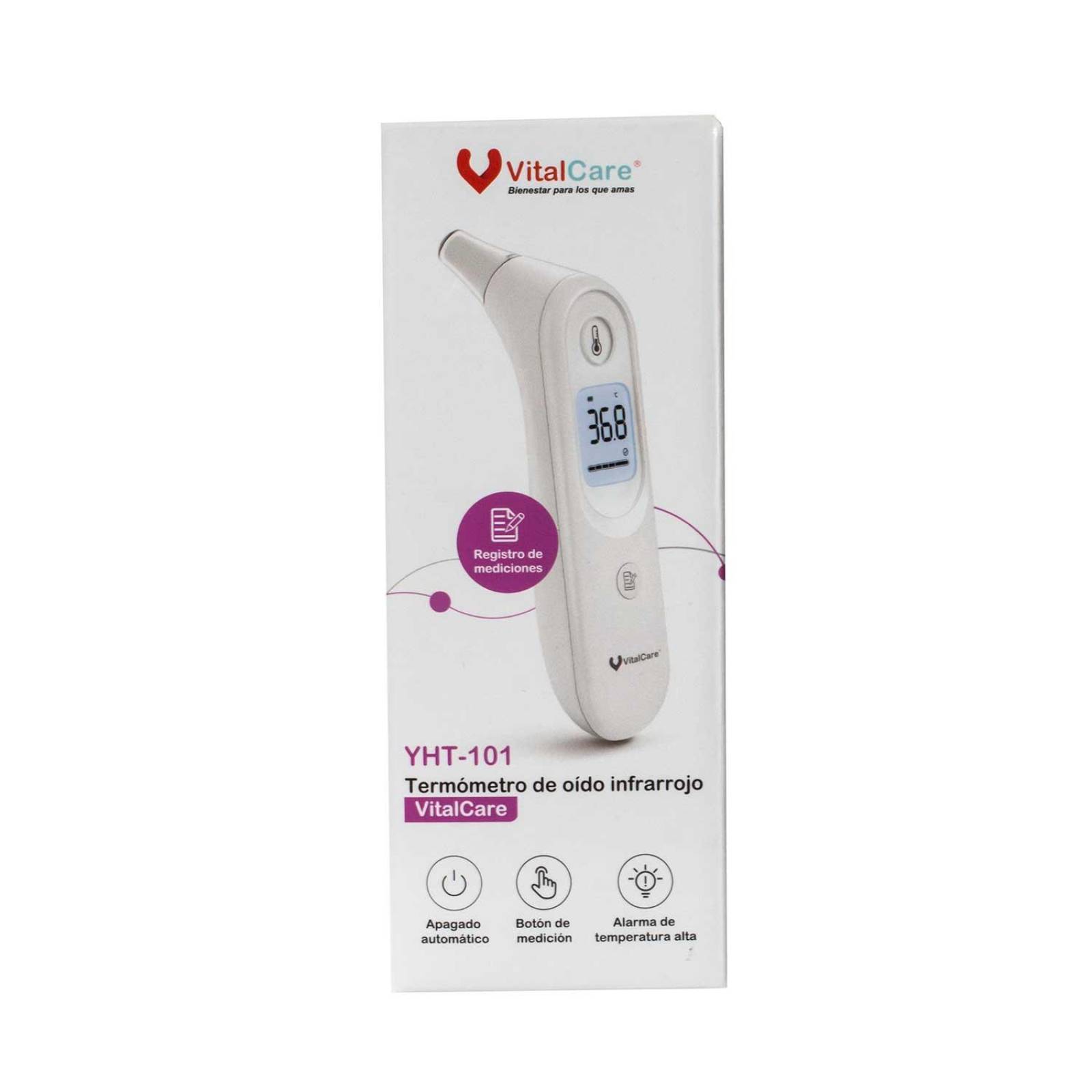 Termometro Digital de Oido Infrarrojo YHT-101 - Vitalcare 