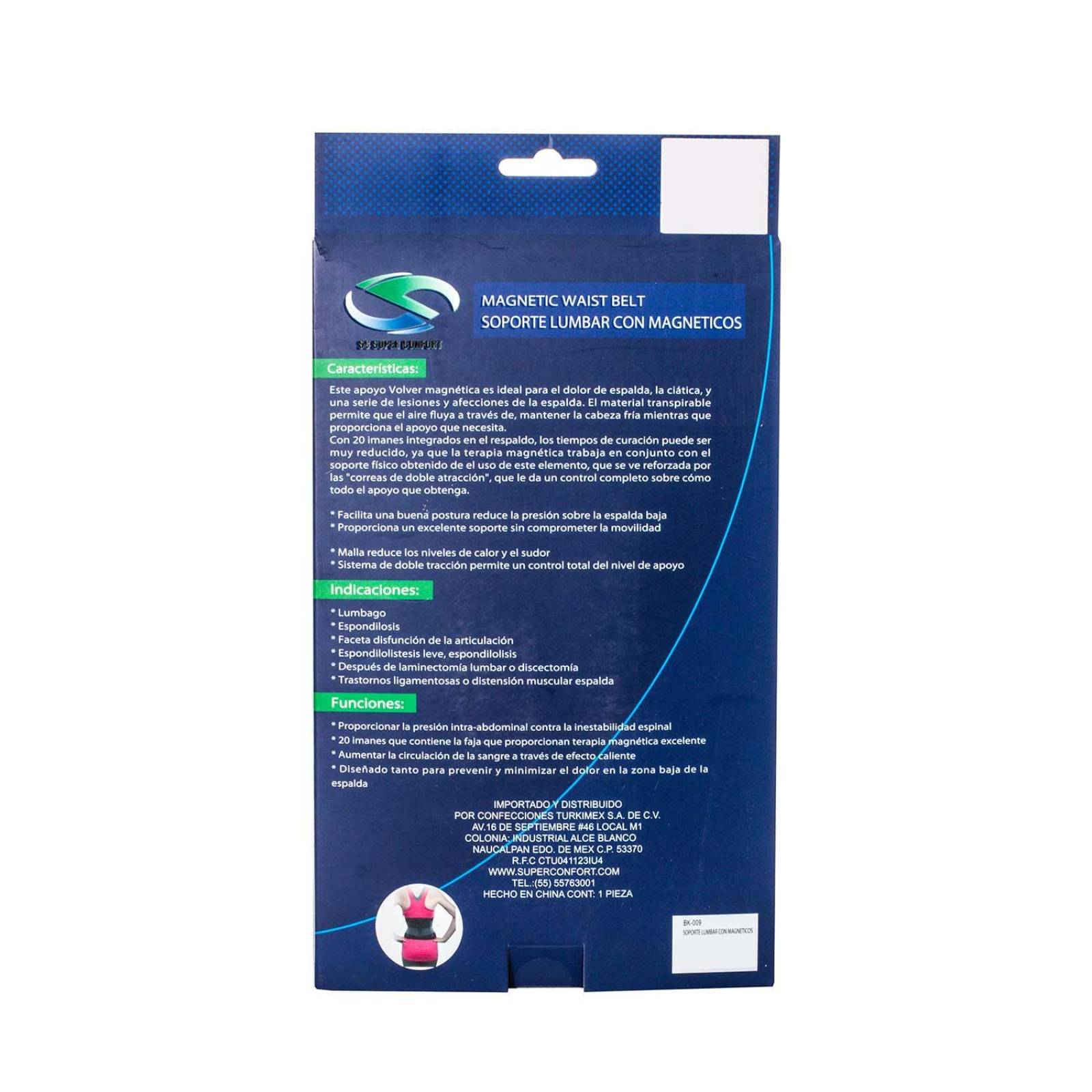 Faja Soporte Lumbar Magnetico BK-009 - Super Confort