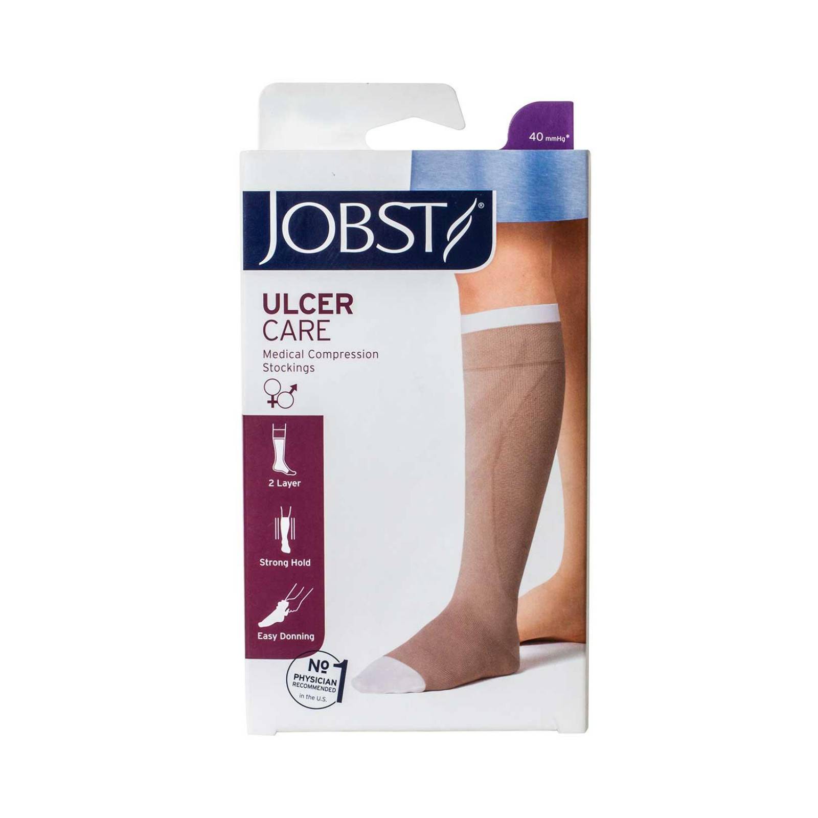 Media Calcetin Compresion Ulcer Care Beige - Jobst Mediano