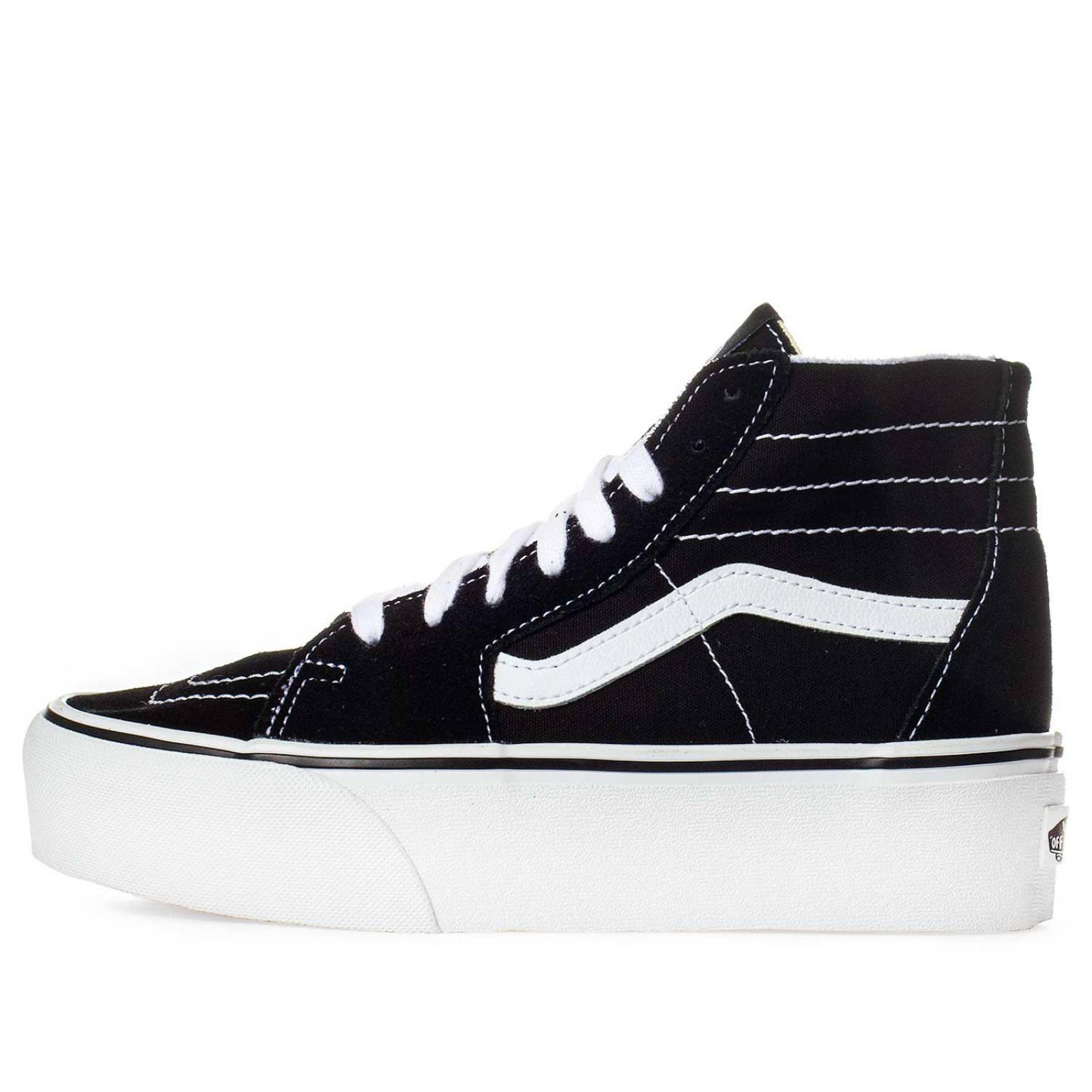 Tenis Vans SK8 Hi Tapered Stackform - 5JMKBMX - Negro - Mujer