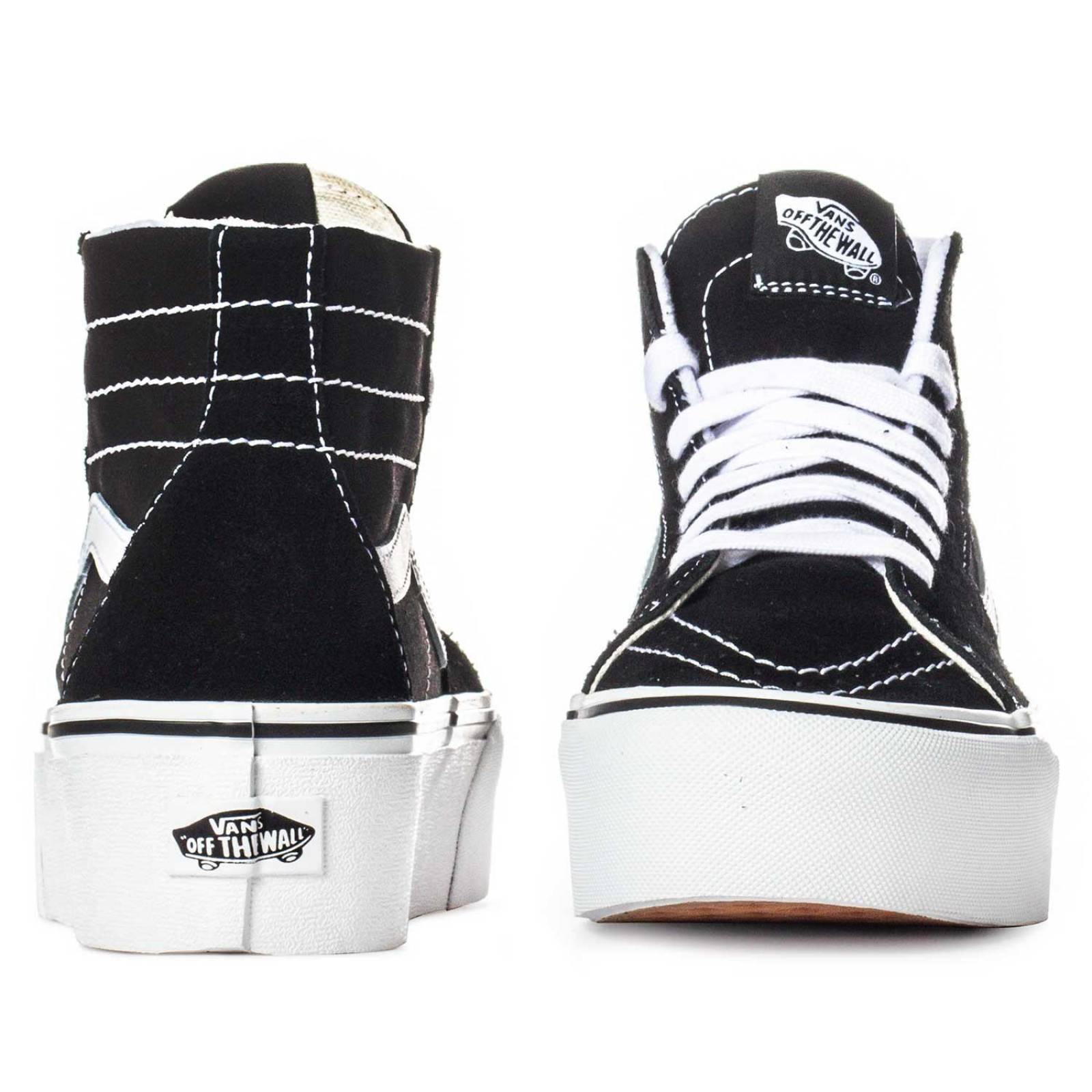 Tenis Vans SK8 Hi Tapered Stackform - 5JMKBMX - Negro - Mujer