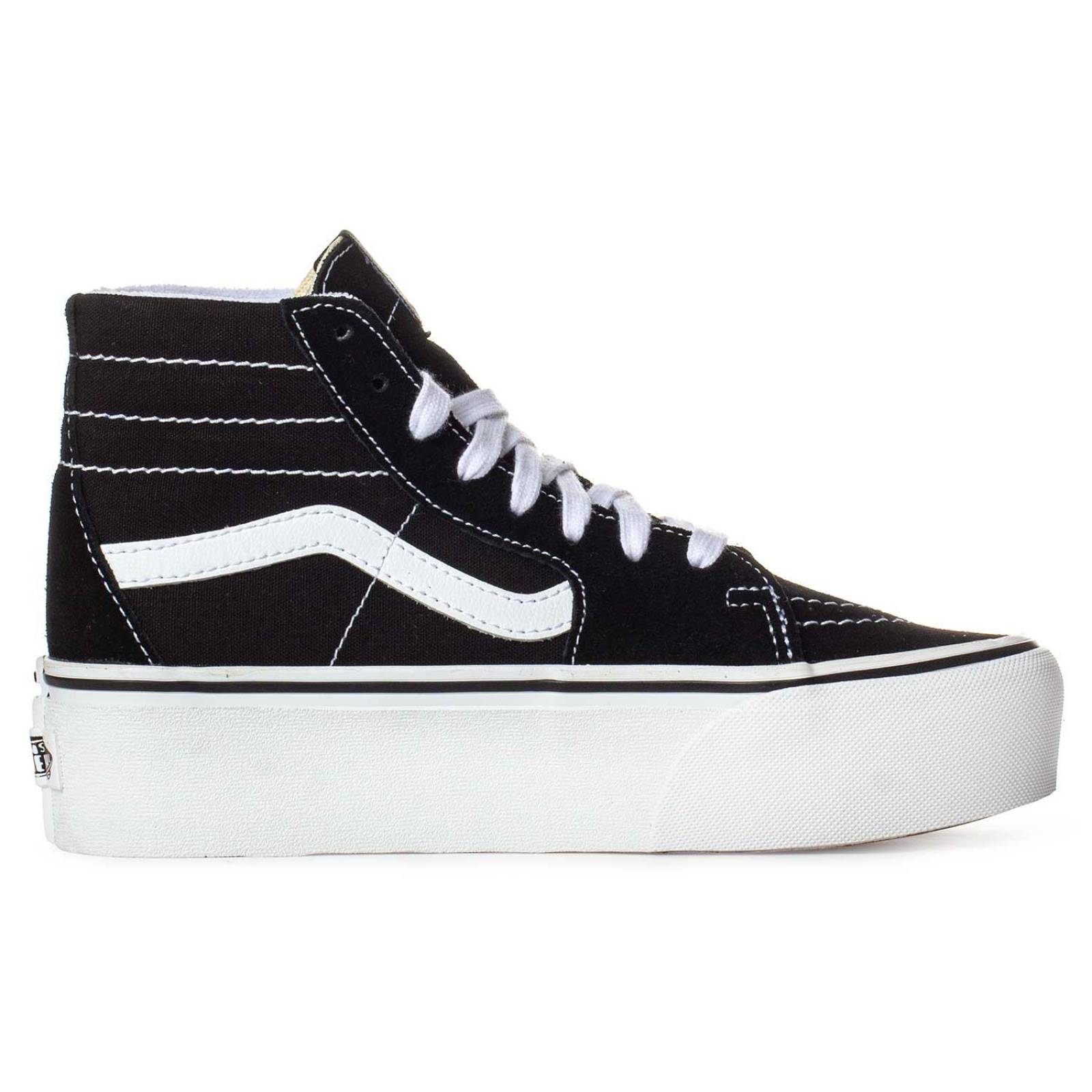 Tenis Vans SK8 Hi Tapered Stackform - 5JMKBMX - Negro - Mujer