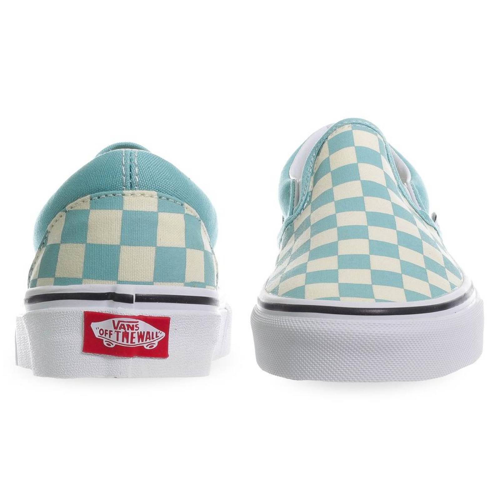 Tenis Vans Classic Slip On - 38F7VLU - Verde Pastel - Mujer 