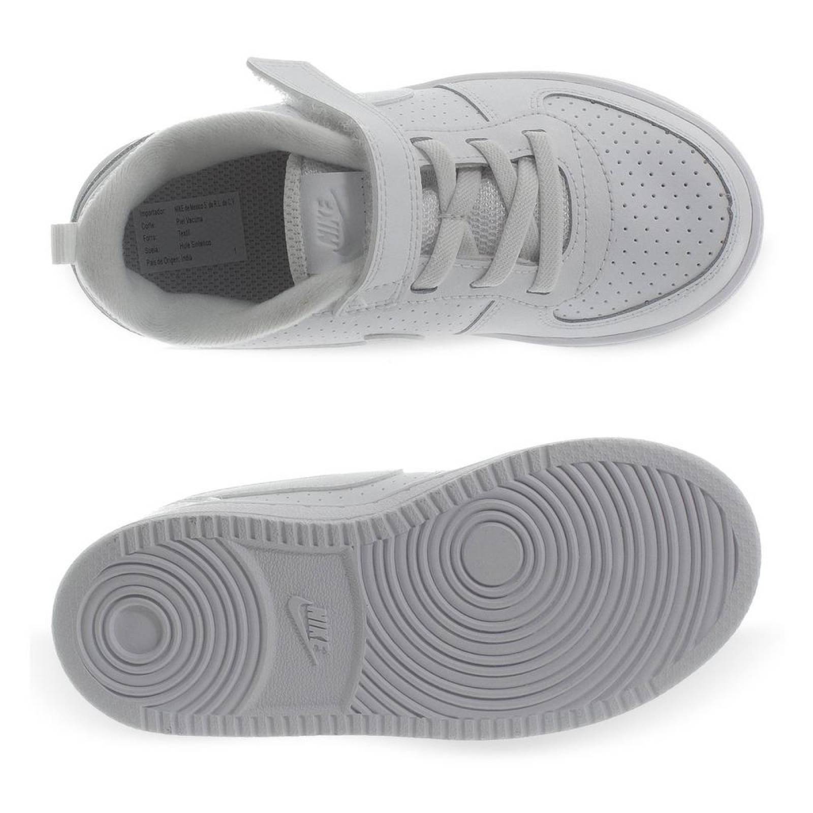 Tenis Nike Court Borough Low TDV - 870029100 - Blanco - Bebes 