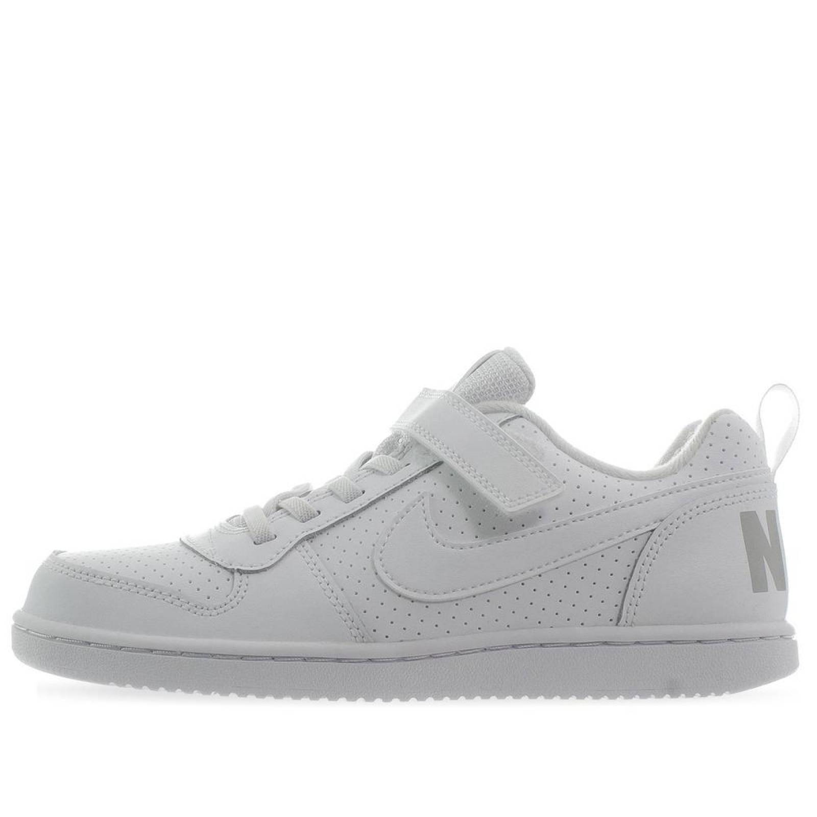 Tenis Nike Court Borough Low PS - 870025100 - Blanco - Niños 