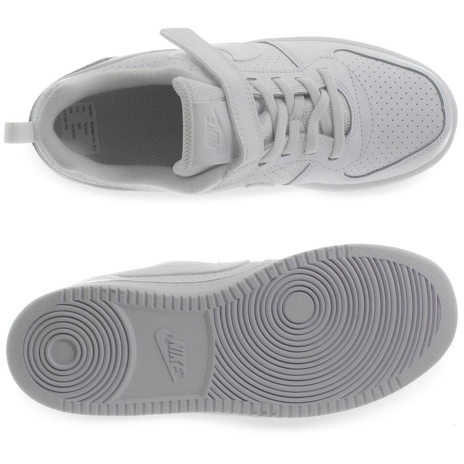 Tenis Nike Court Borough Low PS - 870025100 - Blanco - Niños 