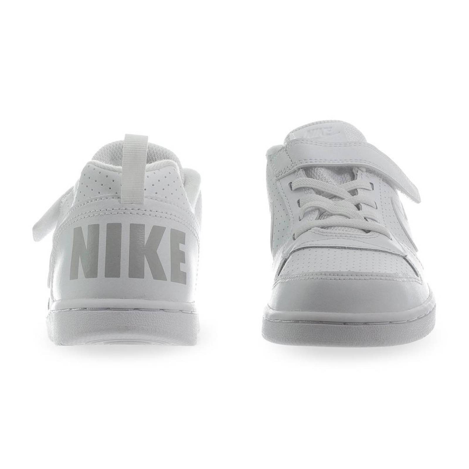 Tenis Nike Court Borough Low PS - 870025100 - Blanco - Niños 