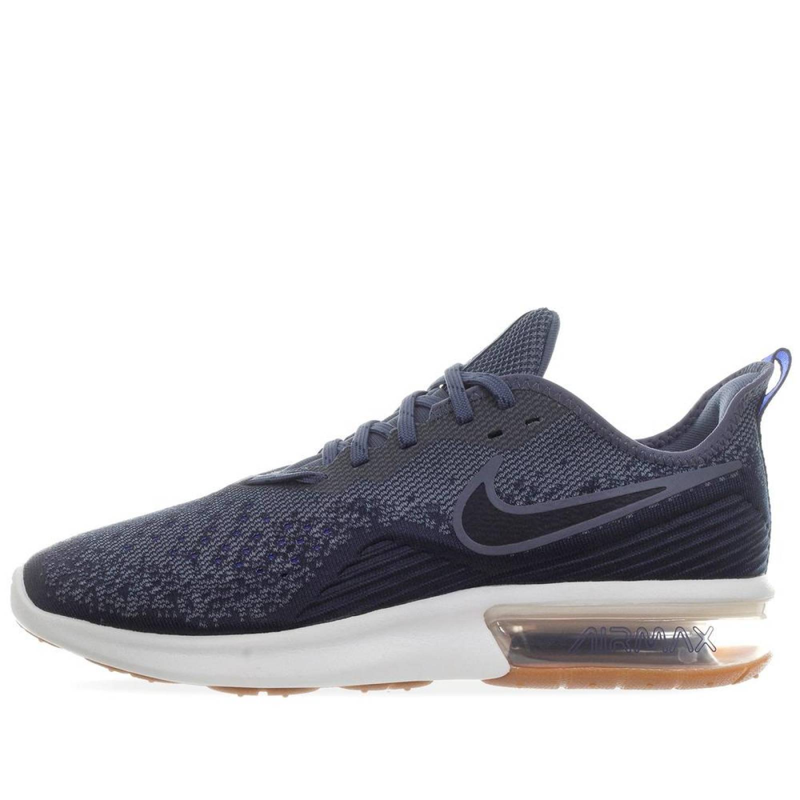 Tenis Nike Air Max Sequent 4 AO4485400 Azul Acero Hombre 