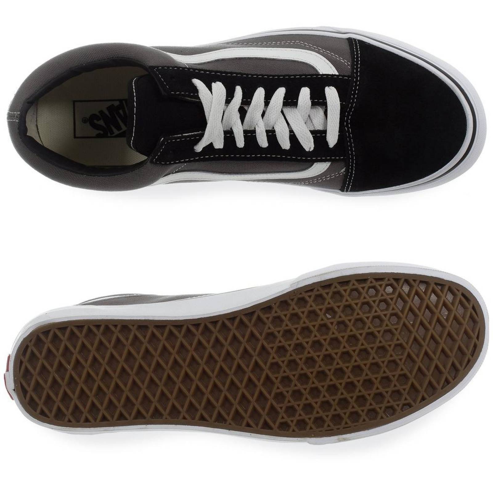 Tenis Vans Old Skool - 0KW6HR0 - Gris - Unisex 