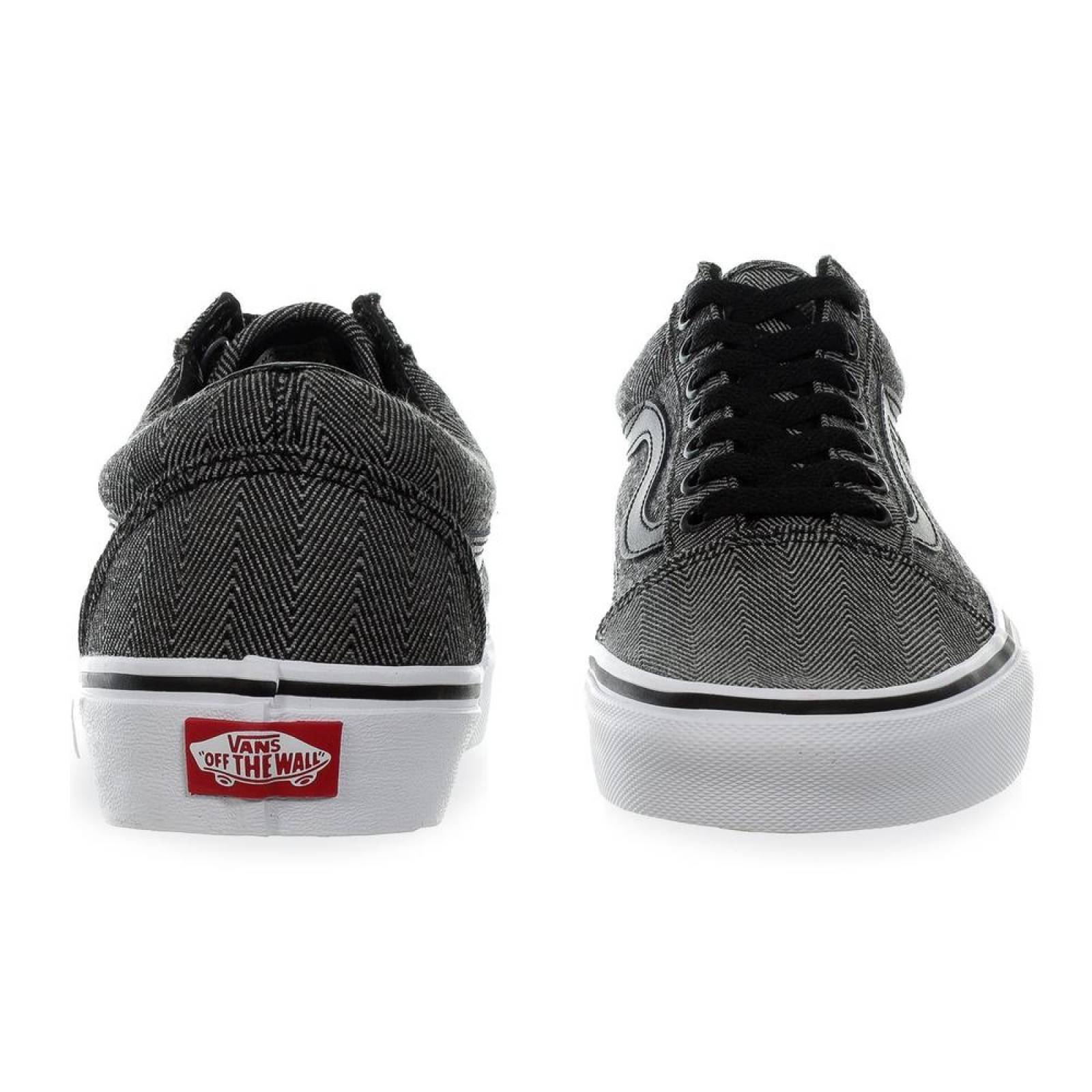 Tenis Vans Old Skool - 38G1U4J - Gris Obscuro - Hombre 