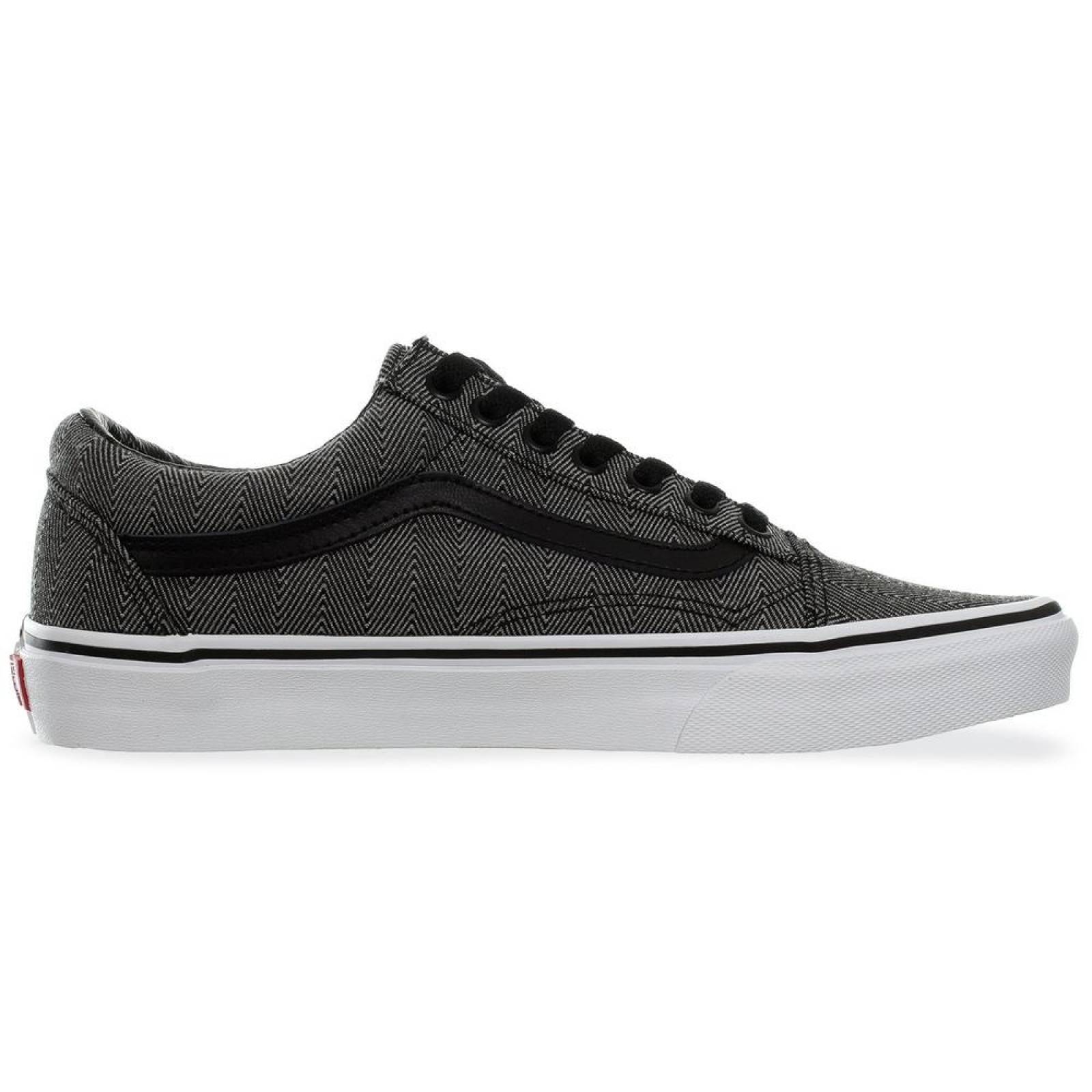 Tenis Vans Old Skool - 38G1U4J - Gris Obscuro - Hombre 