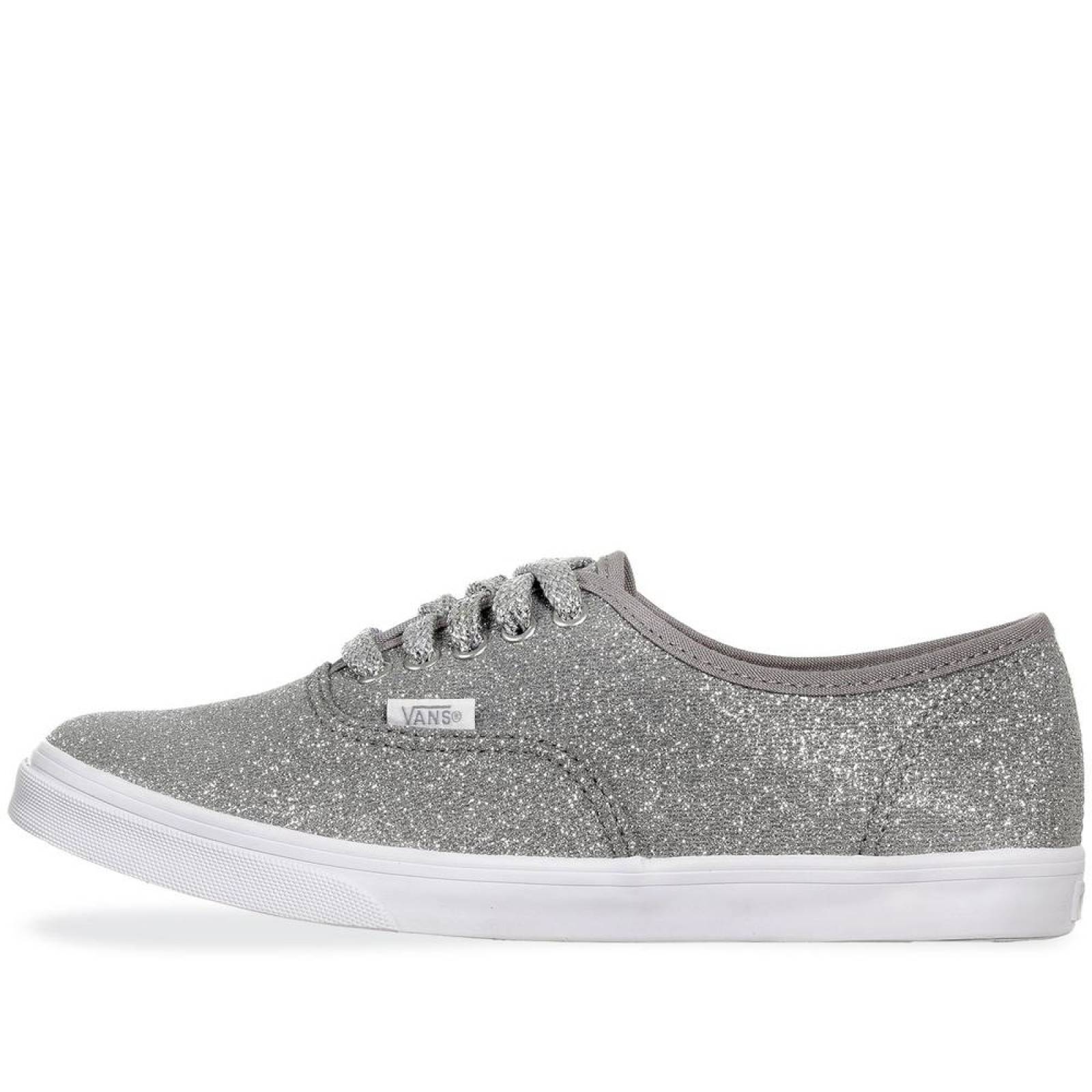 vans authentic mujer plata