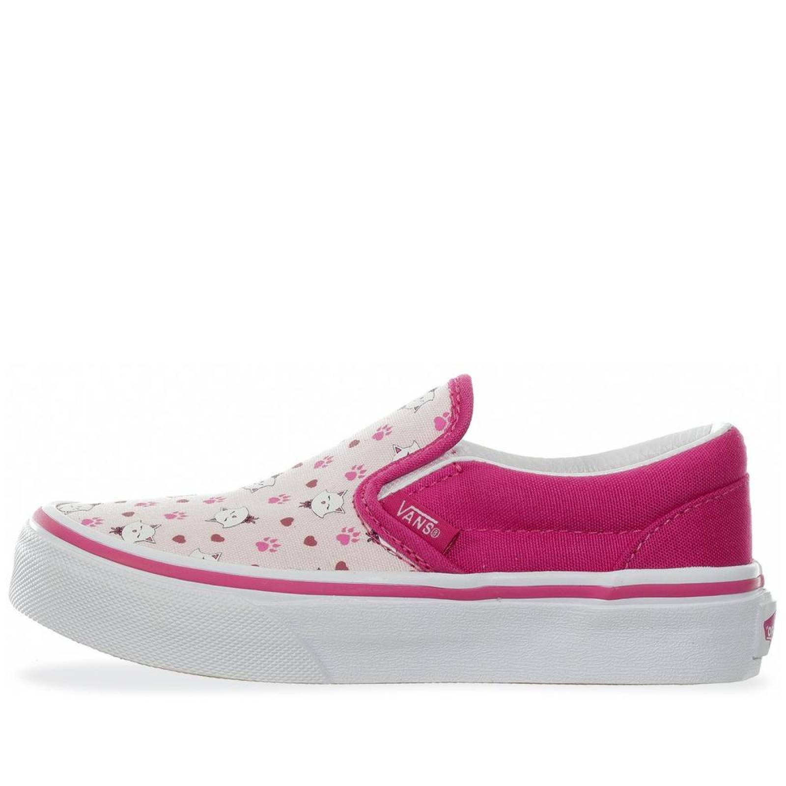 Tenis Vans Classic Slip On Y - 32QIUDY - Rosa - Niñas 