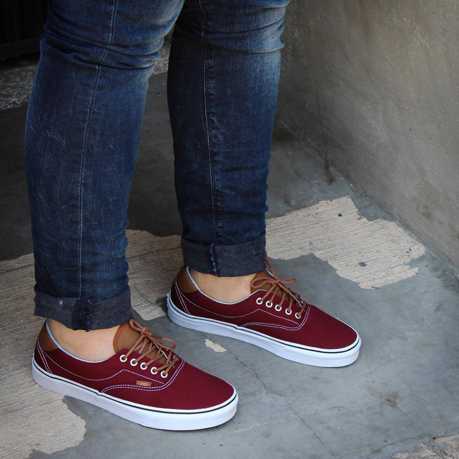 Tenis Vans Era 59 - 38FSQK5 - Tinto - Hombre 