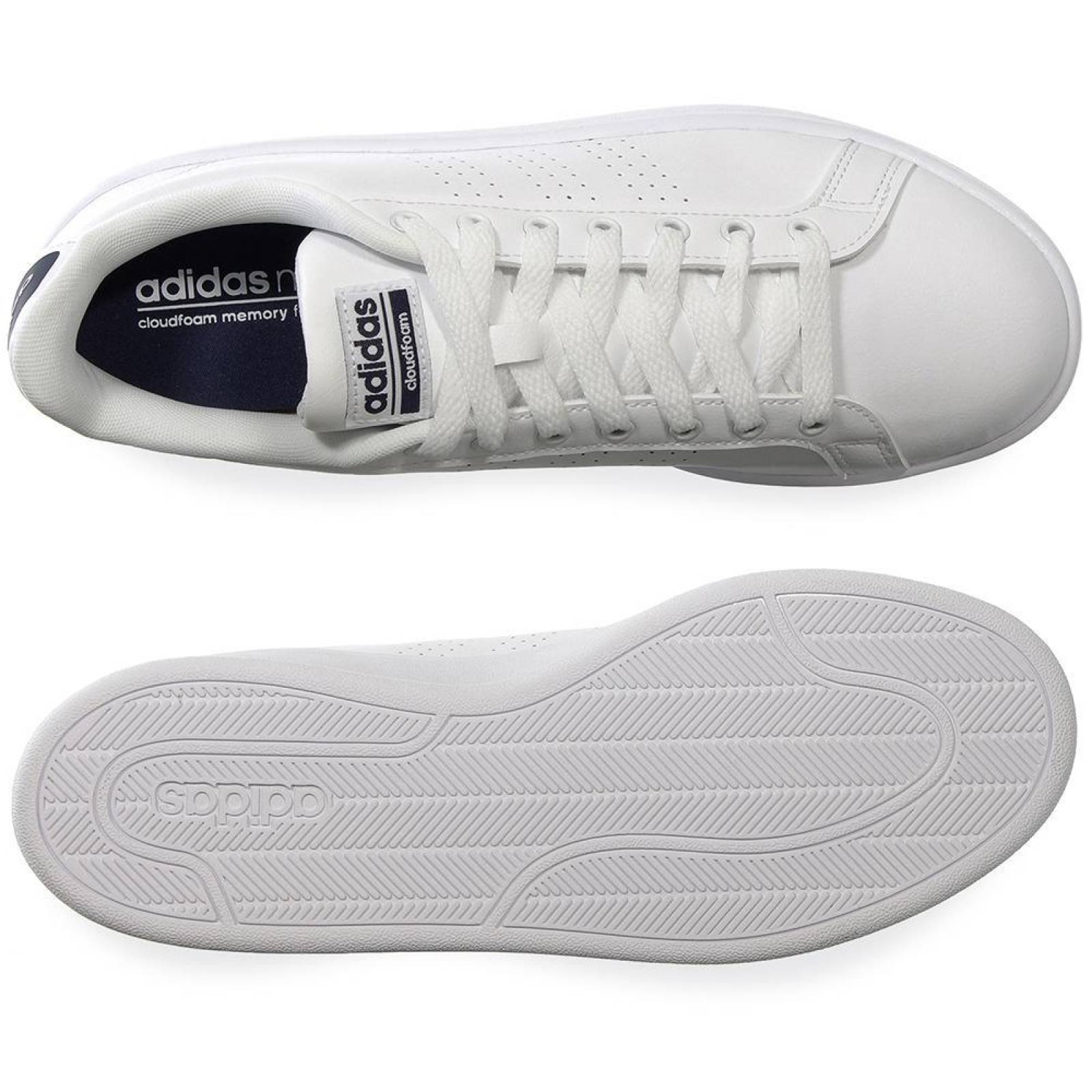 Tenis Adidas CF Advantage Clean - BB9624 - Blanco - Hombre 