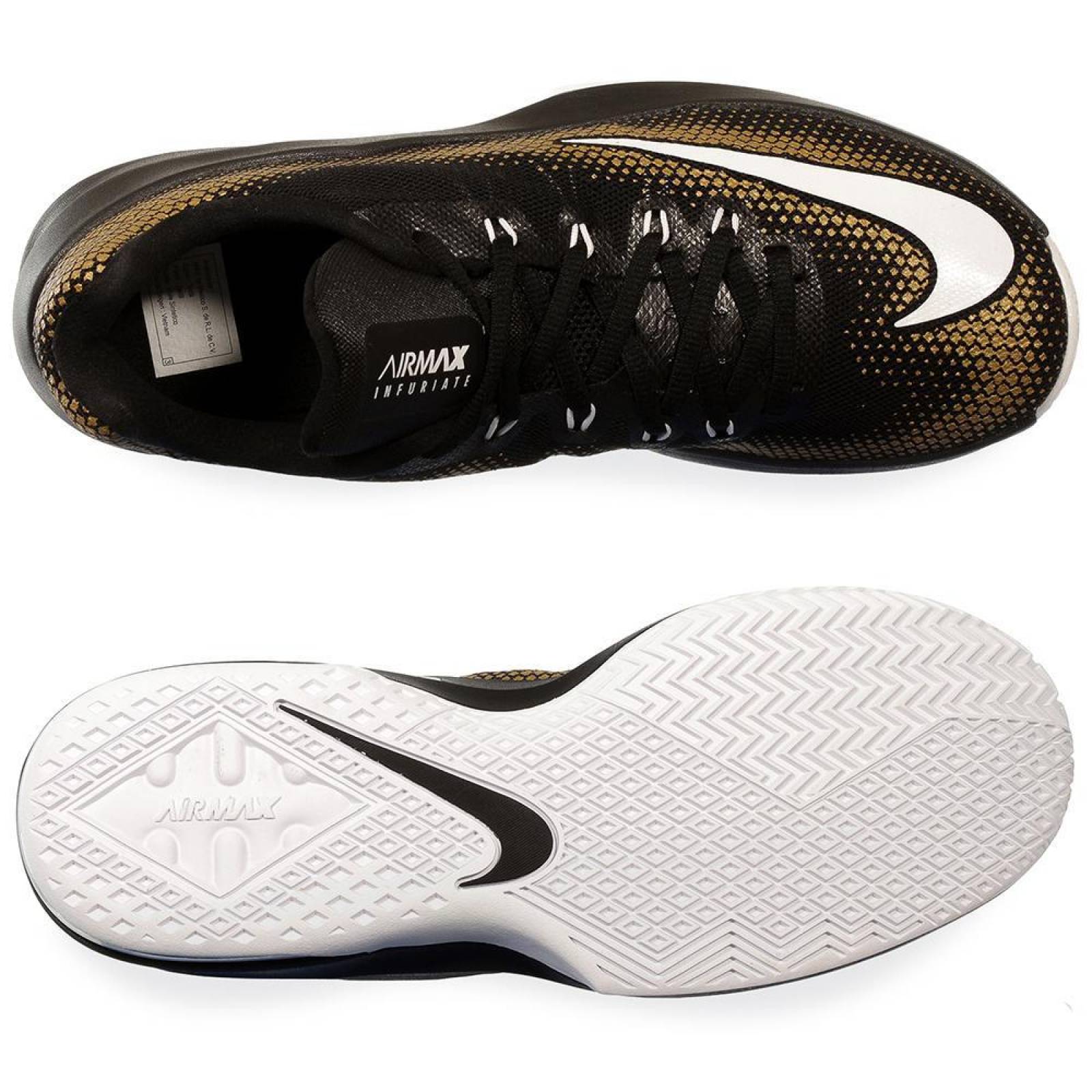 Tenis Nike Air Max Infuriate Low - 852457003 - Negro - Hombre 