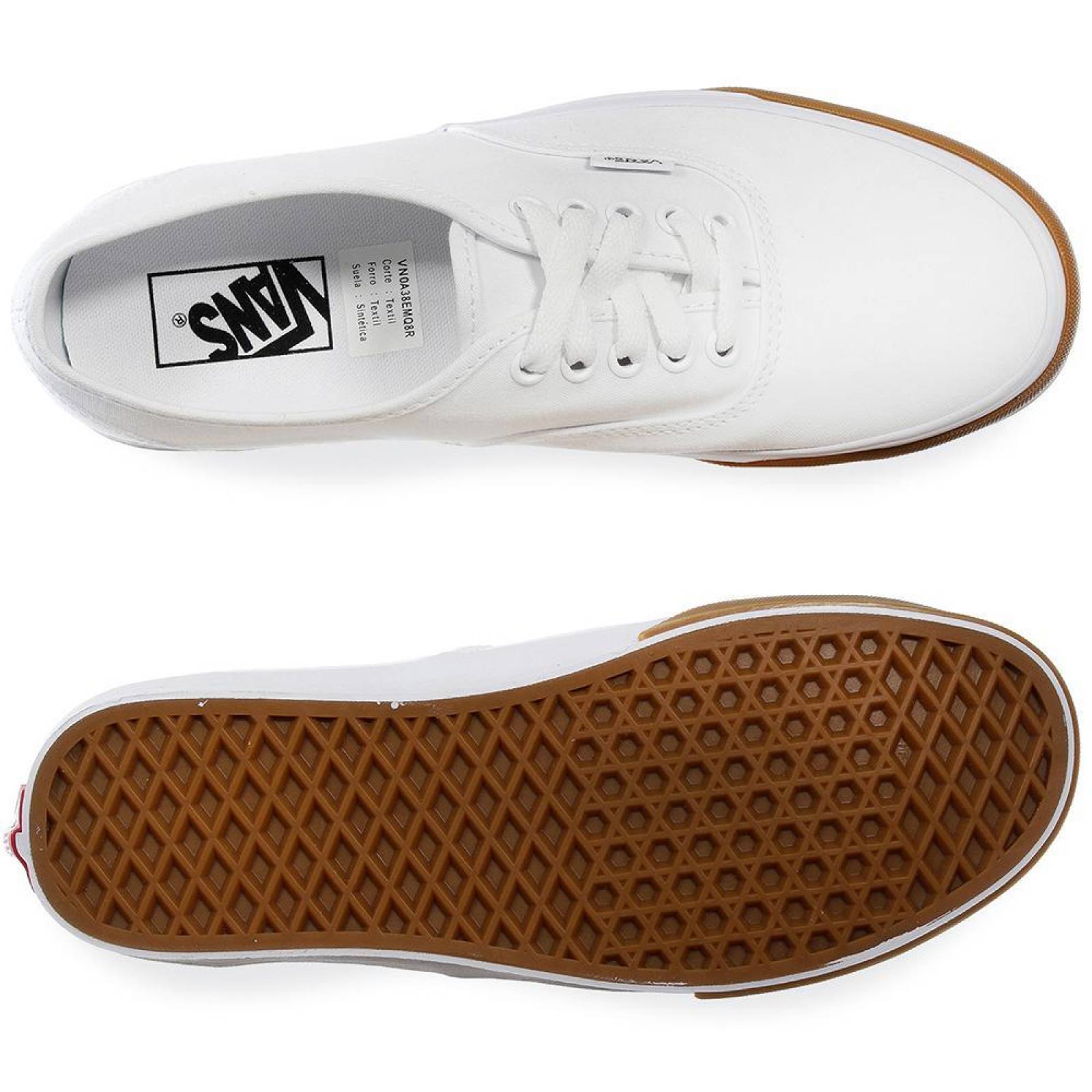 Tenis Vans Authentic - 38EMQ8R - Blanco - Hombre