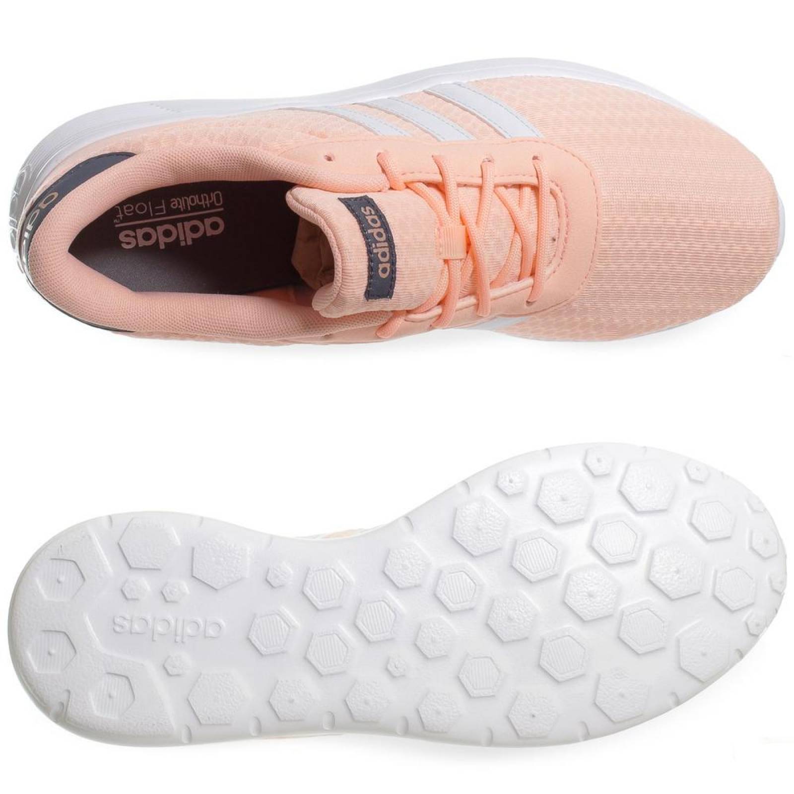 Tenis Adidas Lite Racer W - F34662 - Salmon - Mujer 