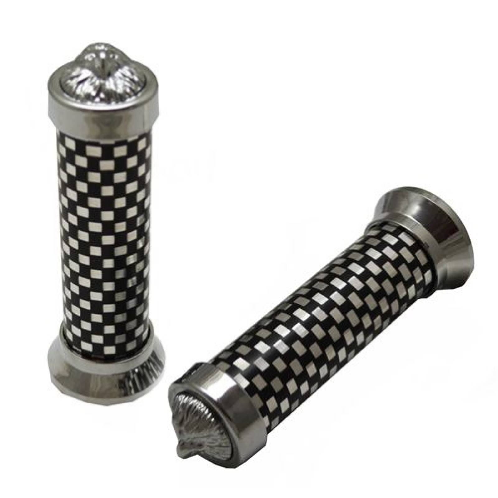 Puños para moto de aluminio Square Eagle EVA