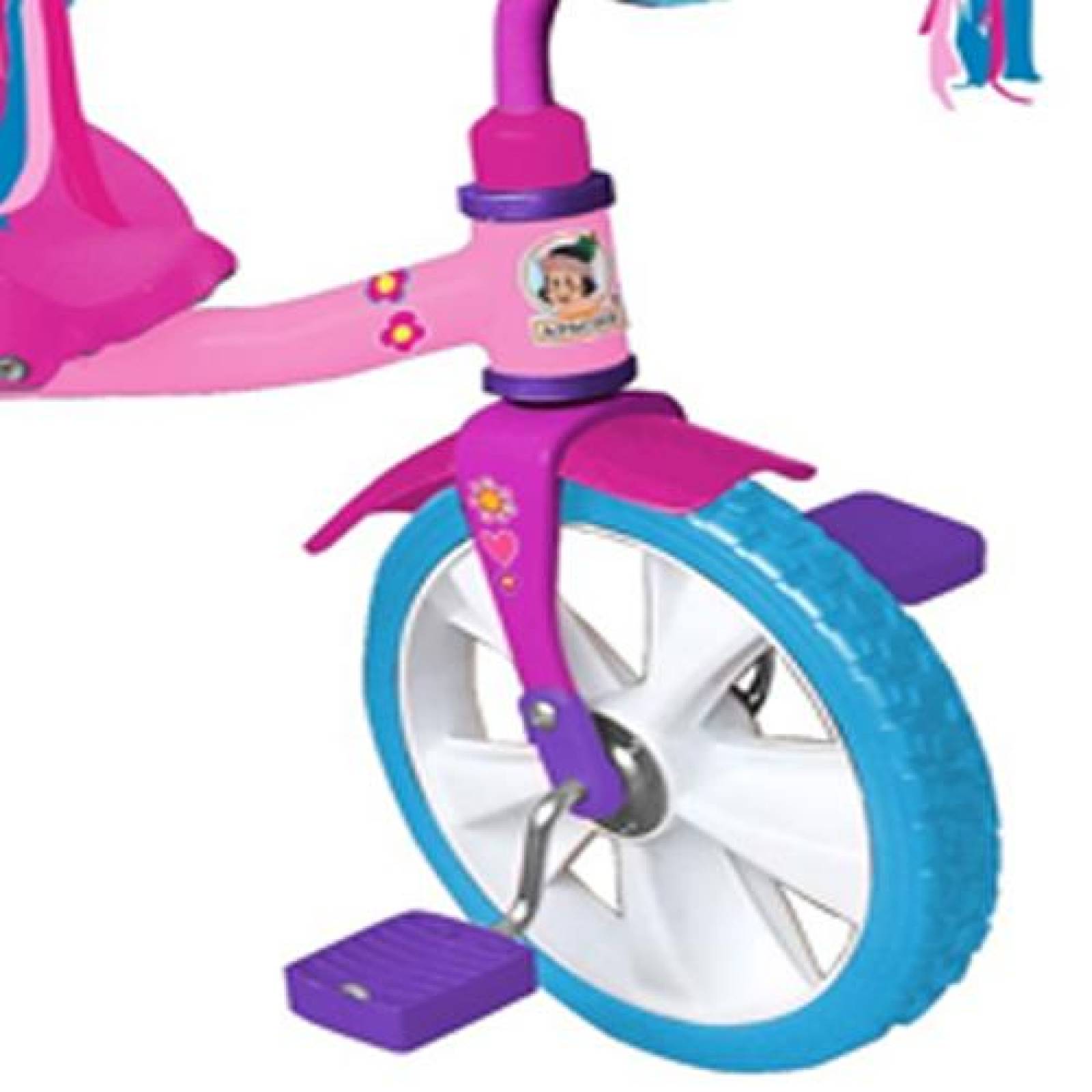 Triciclo Peppa Pig R12 Con Barra Empuje 