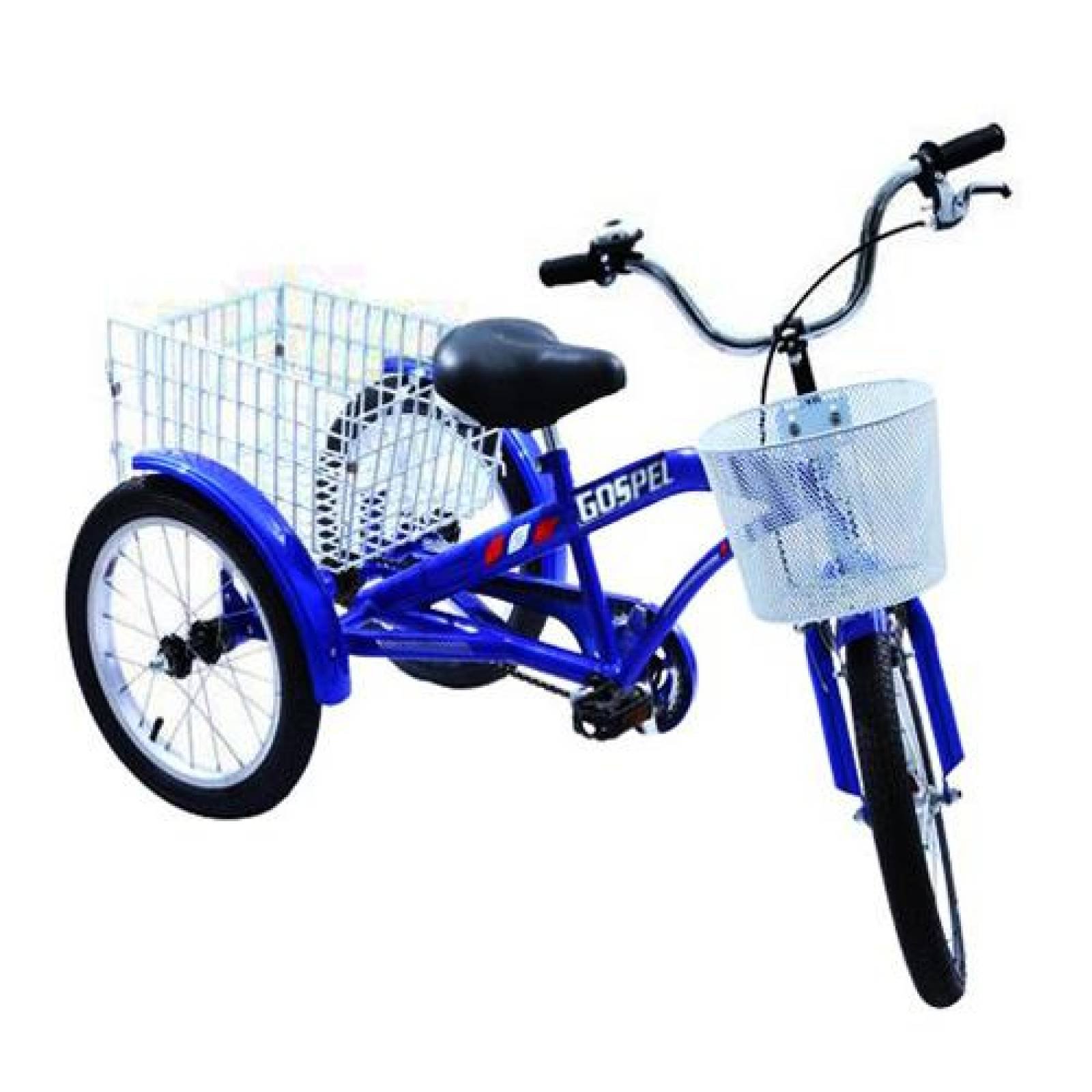Tricicleta R16 Con Canasta Trasera Pl7013g Azul 