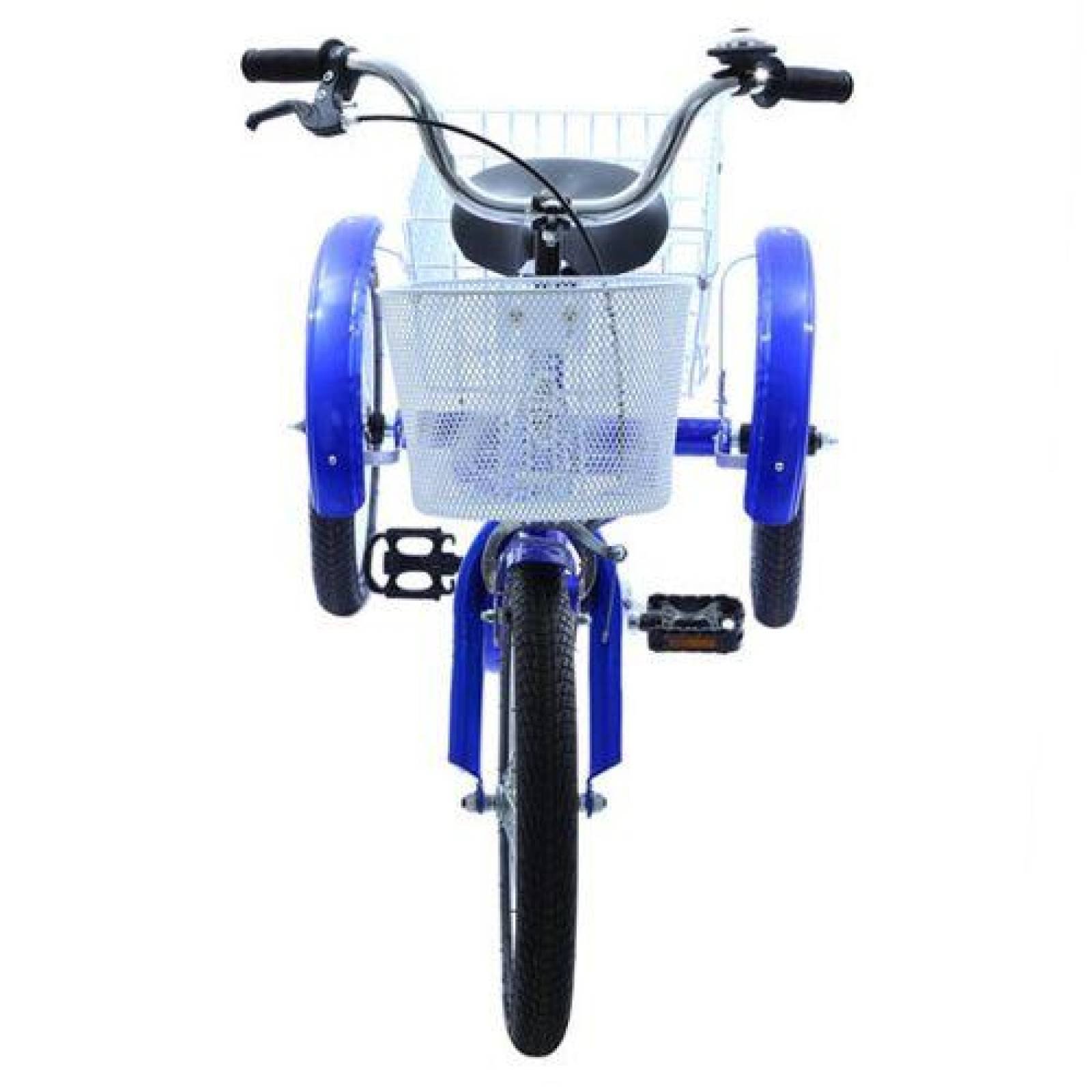 Tricicleta R16 Con Canasta Trasera Pl7013g Azul 