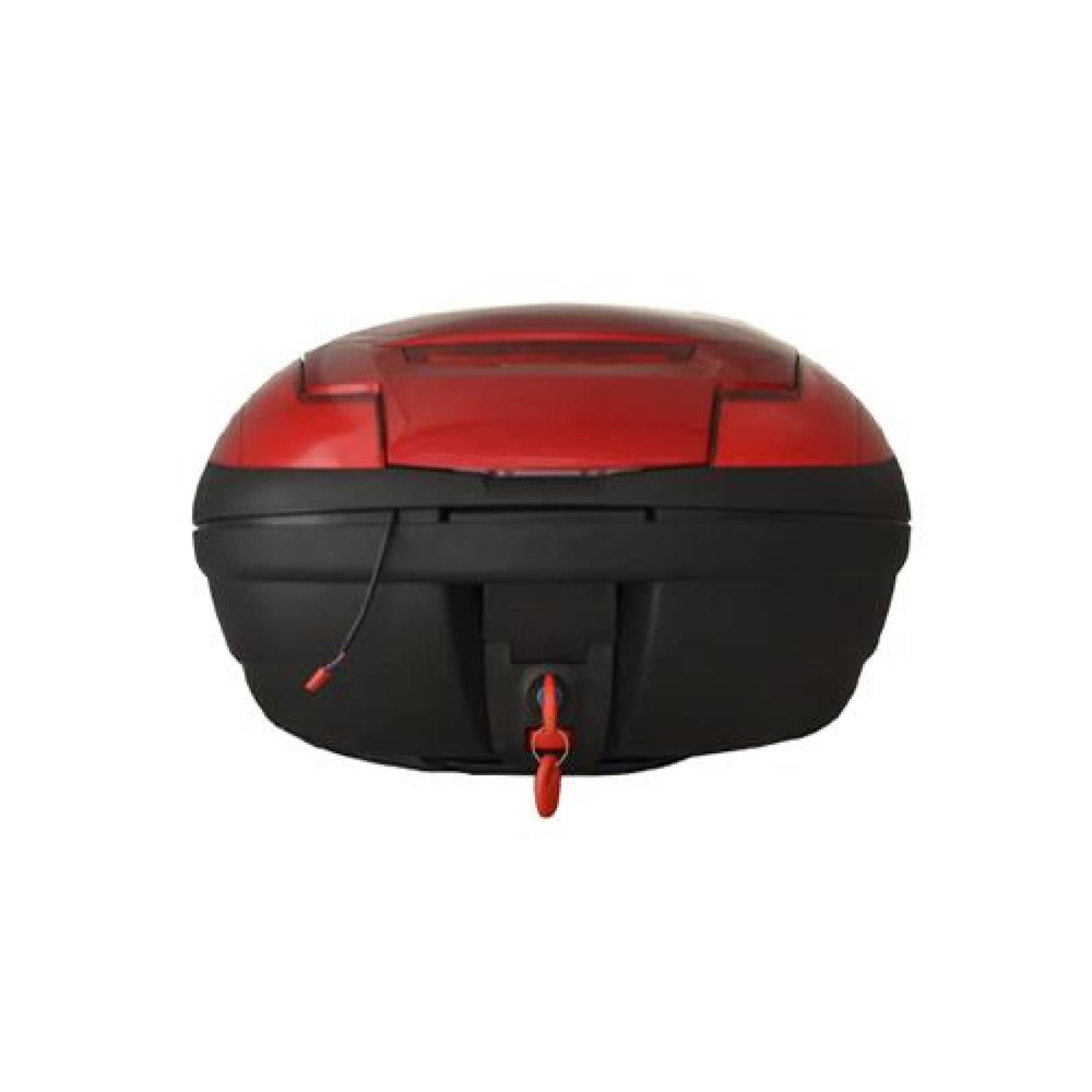 Caja Porta Equipaje 43l Roja Con Led Base Metalica 