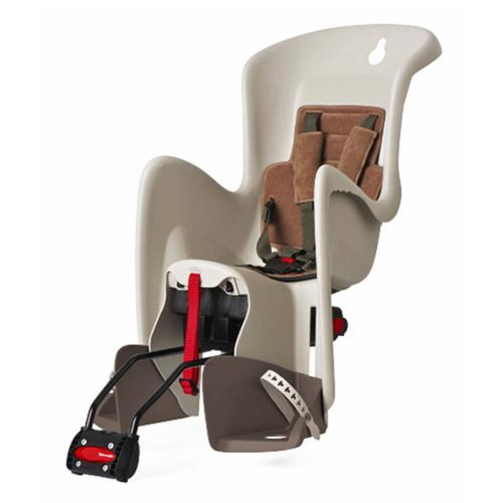Siège avant pour vélo fixation au cadre Bilby Beige POLISPORT